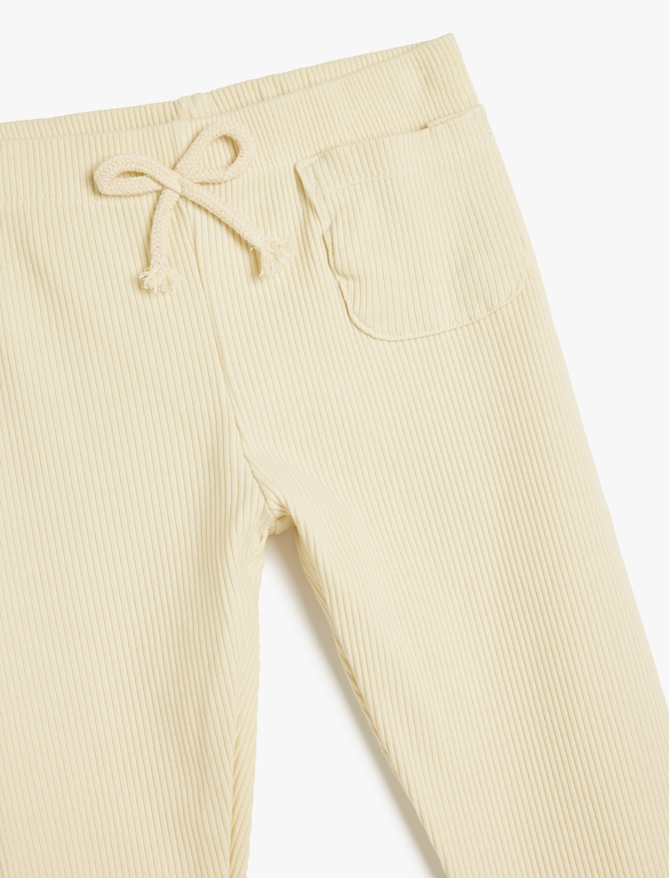  Kız Çocuk Pamuklu Ribanalı Fiyonklu Beli Lastikli Basic Tayt