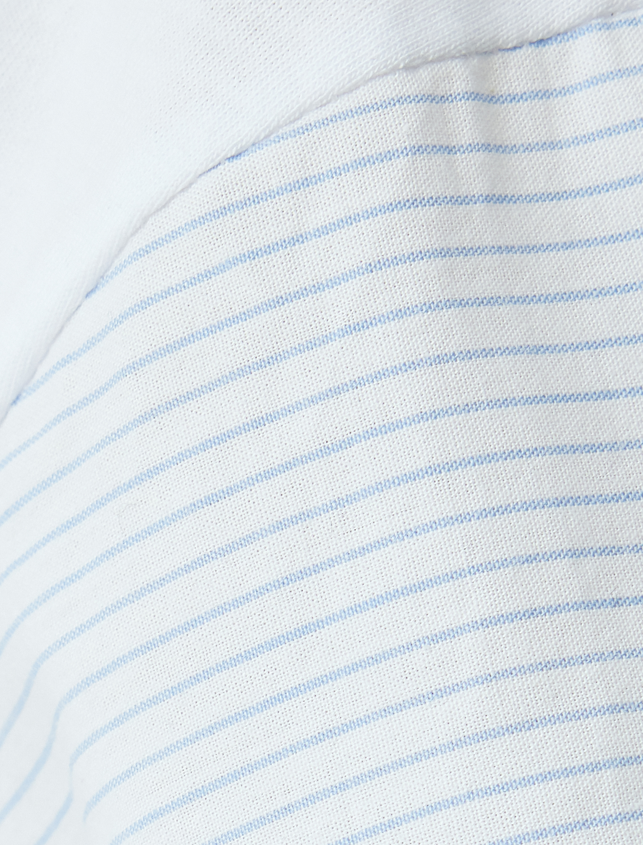   Çizgili Bisiklet Yaka Kısa Kollu Pamuk Tişört