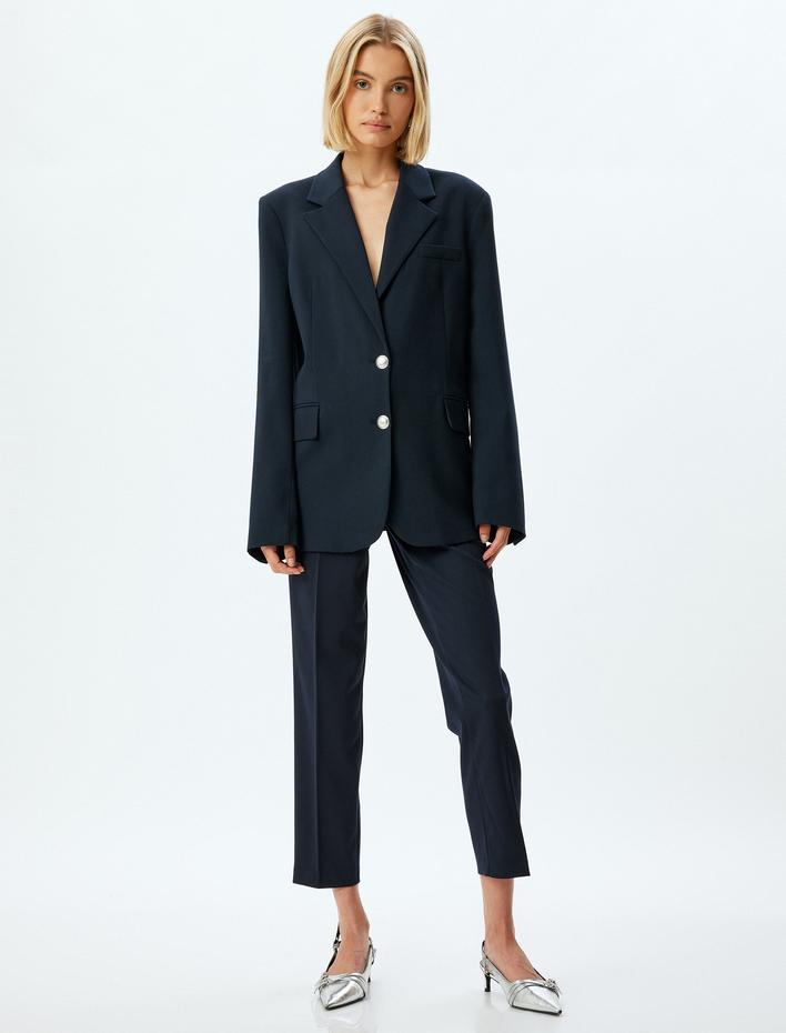  Yüksek Bel Cigarette Pantolon Cepli