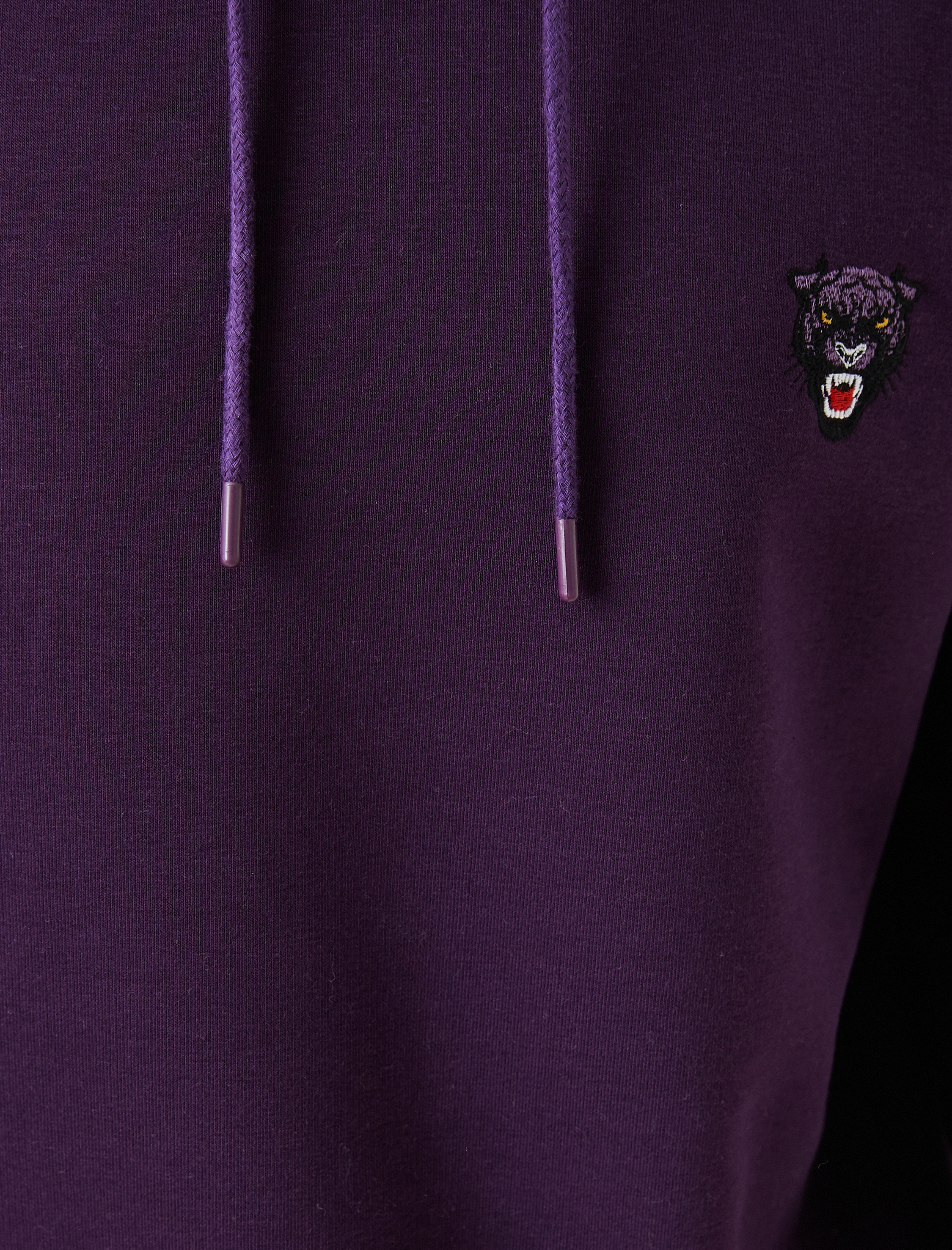   Panter İşlemeli Sweatshirt Kapşonlu