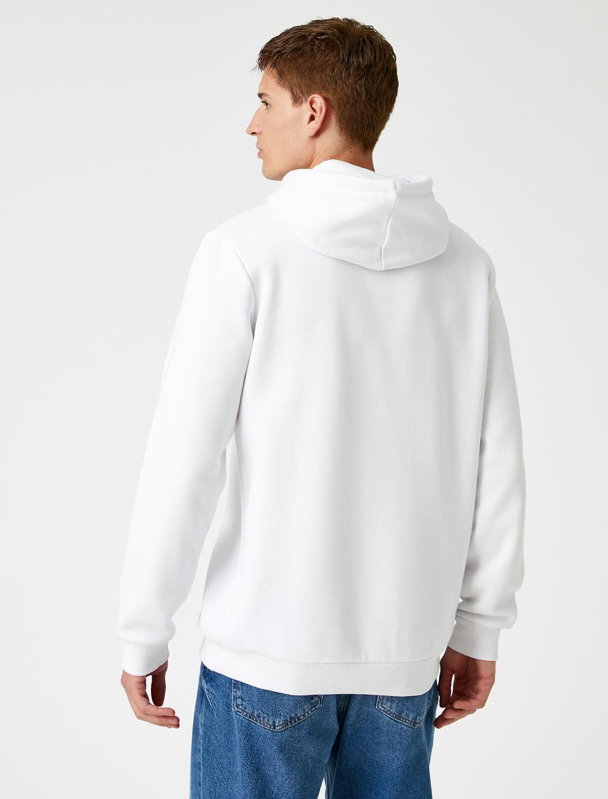   Basic Sweatshirt Kapüşonlu