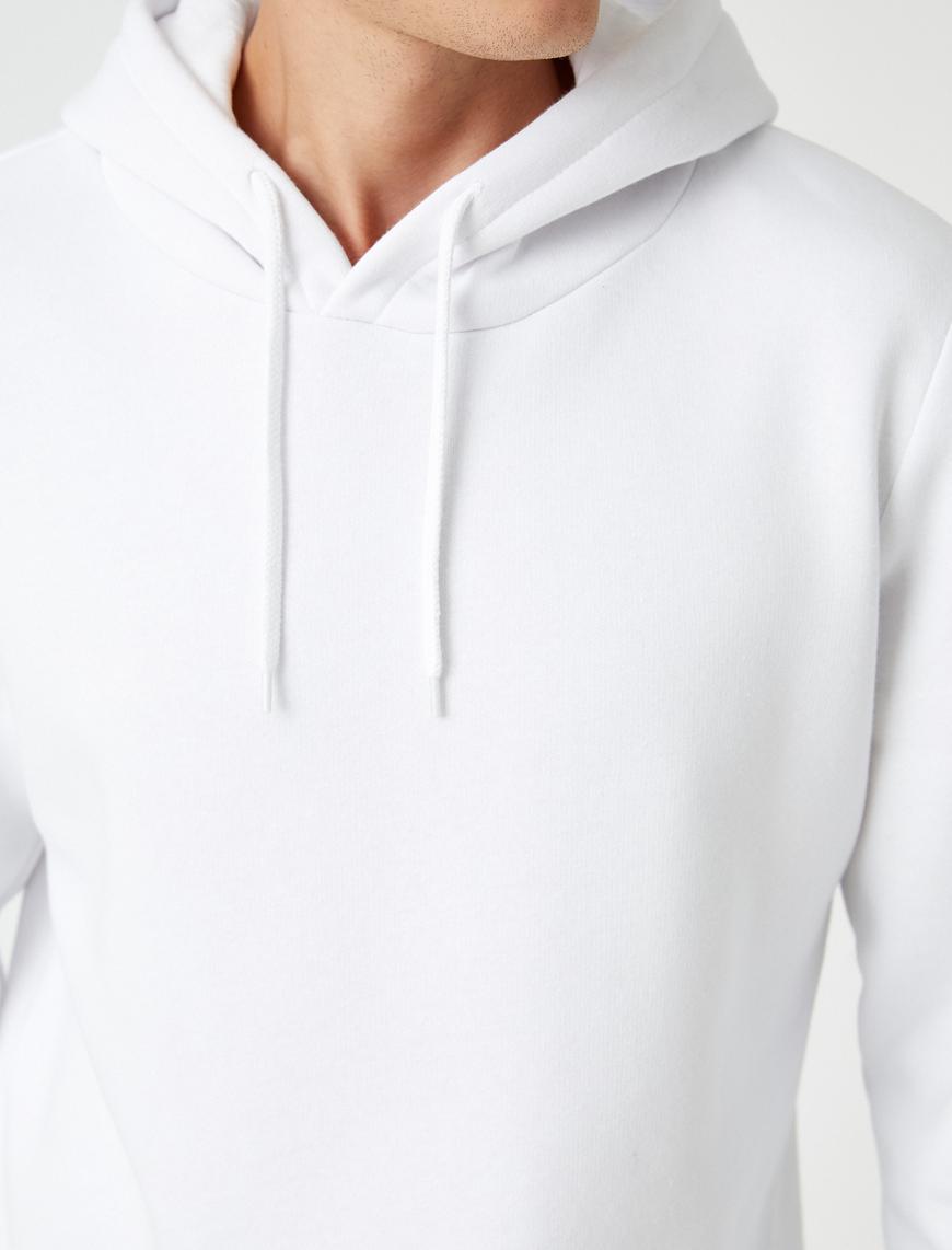   Basic Sweatshirt Kapüşonlu