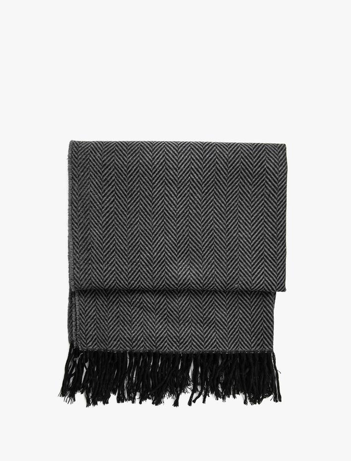 Kadın Atkı Püsküllü Dokulu