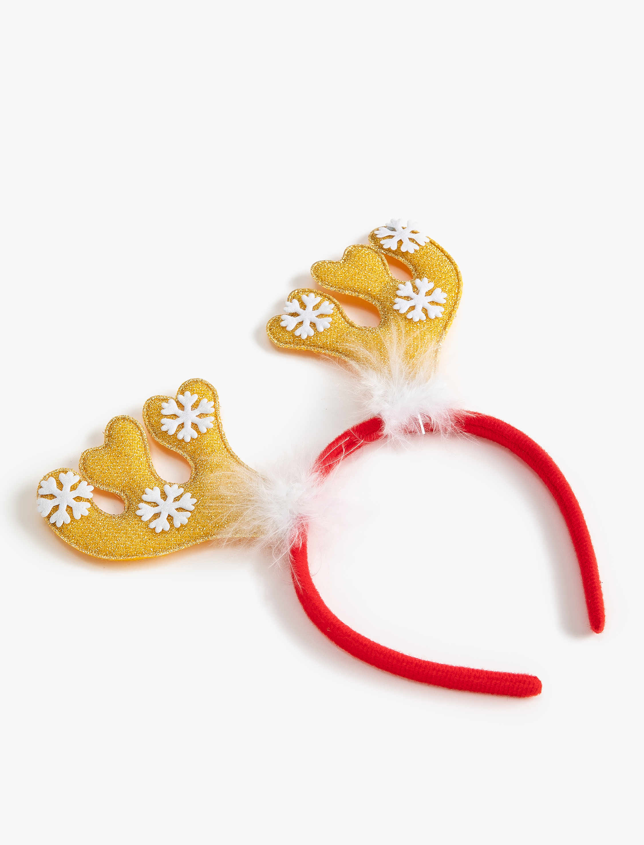  Kadın Yılbaşı Temalı Taç Geyik Boynuzu Detaylı