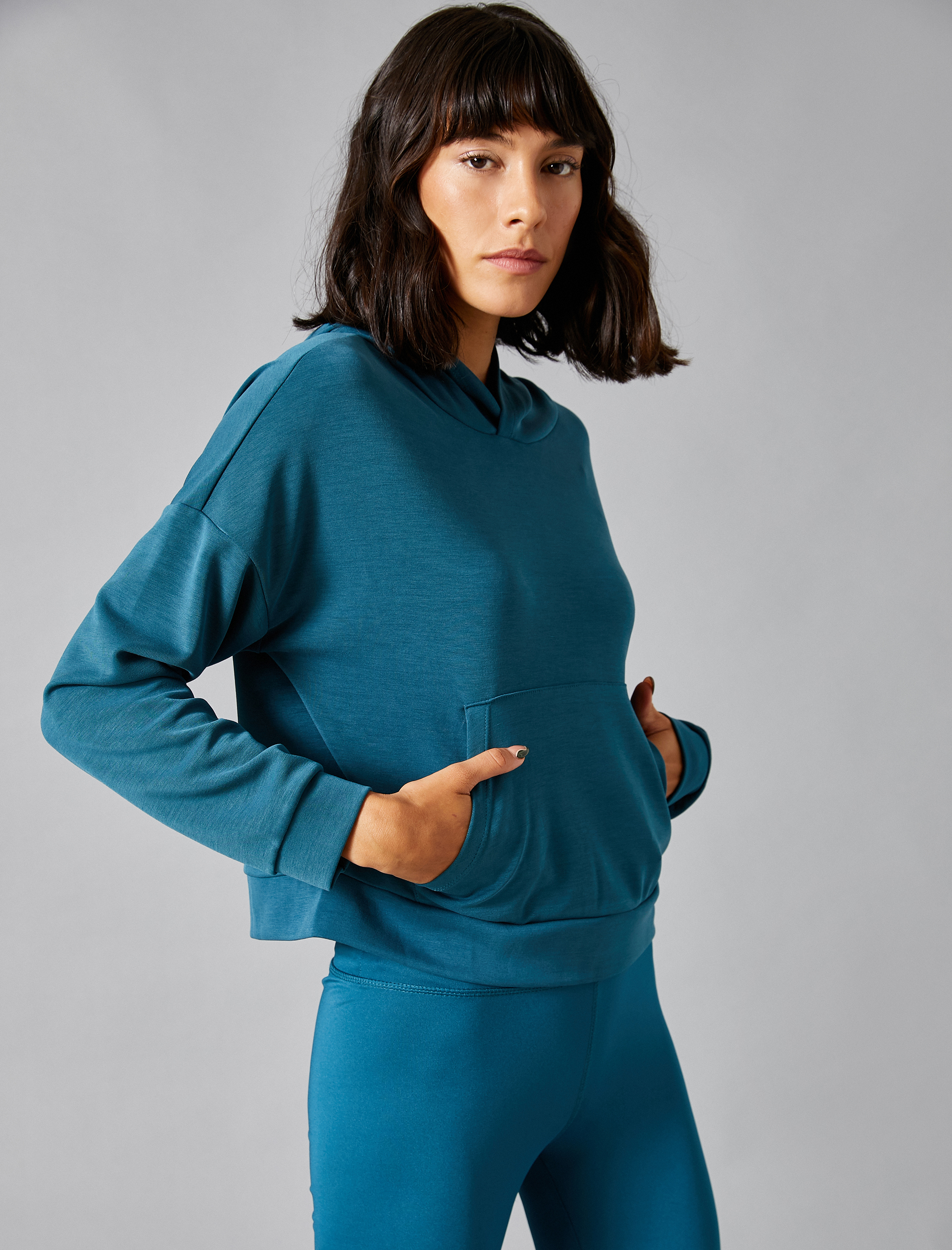   Kapüşonlu Sweatshirt Cepli