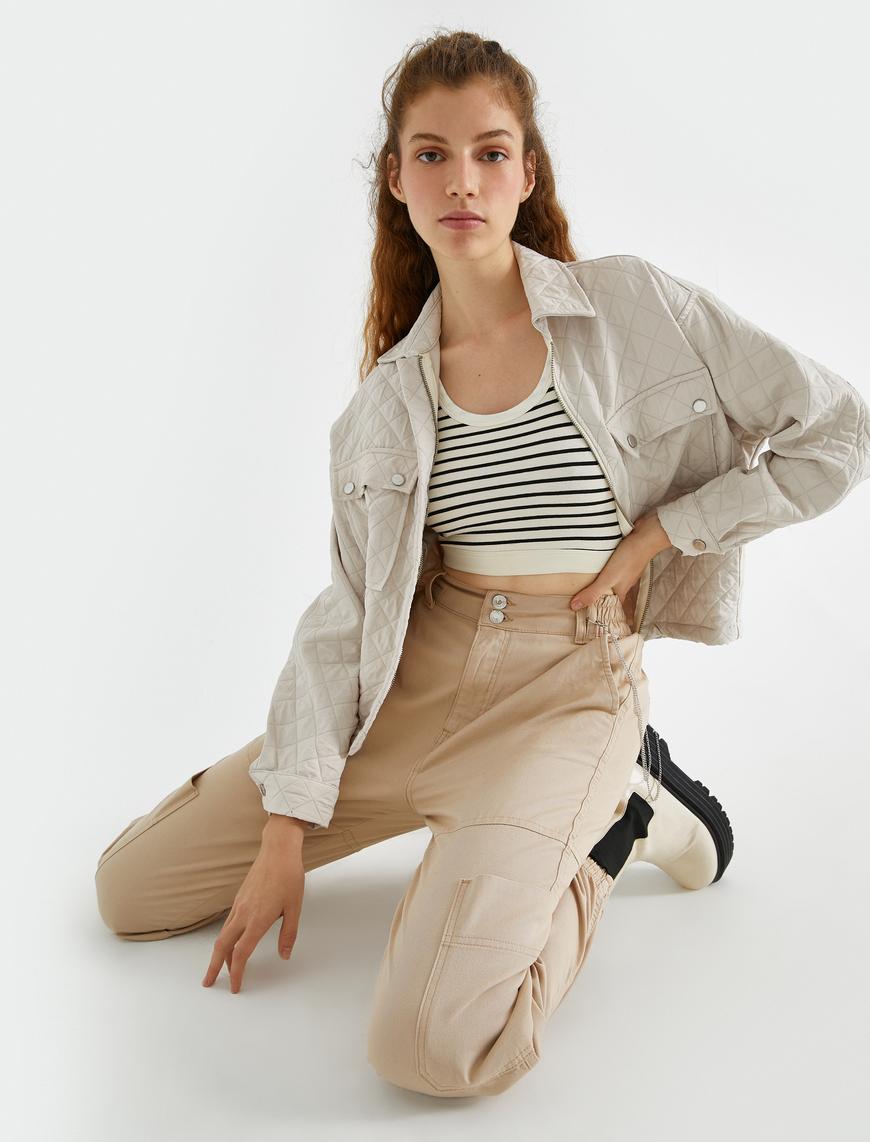  Zincir Detaylı Pantolon Jogger Fit