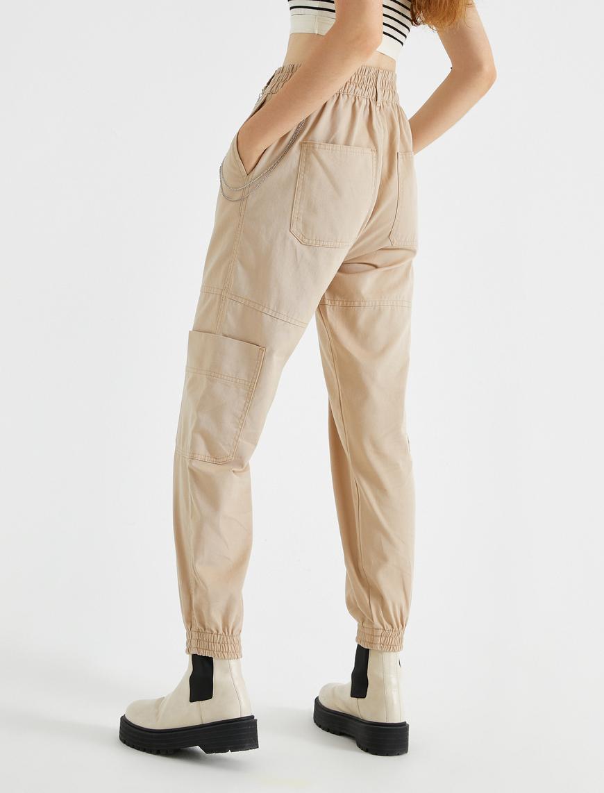   Zincir Detaylı Pantolon Jogger Fit