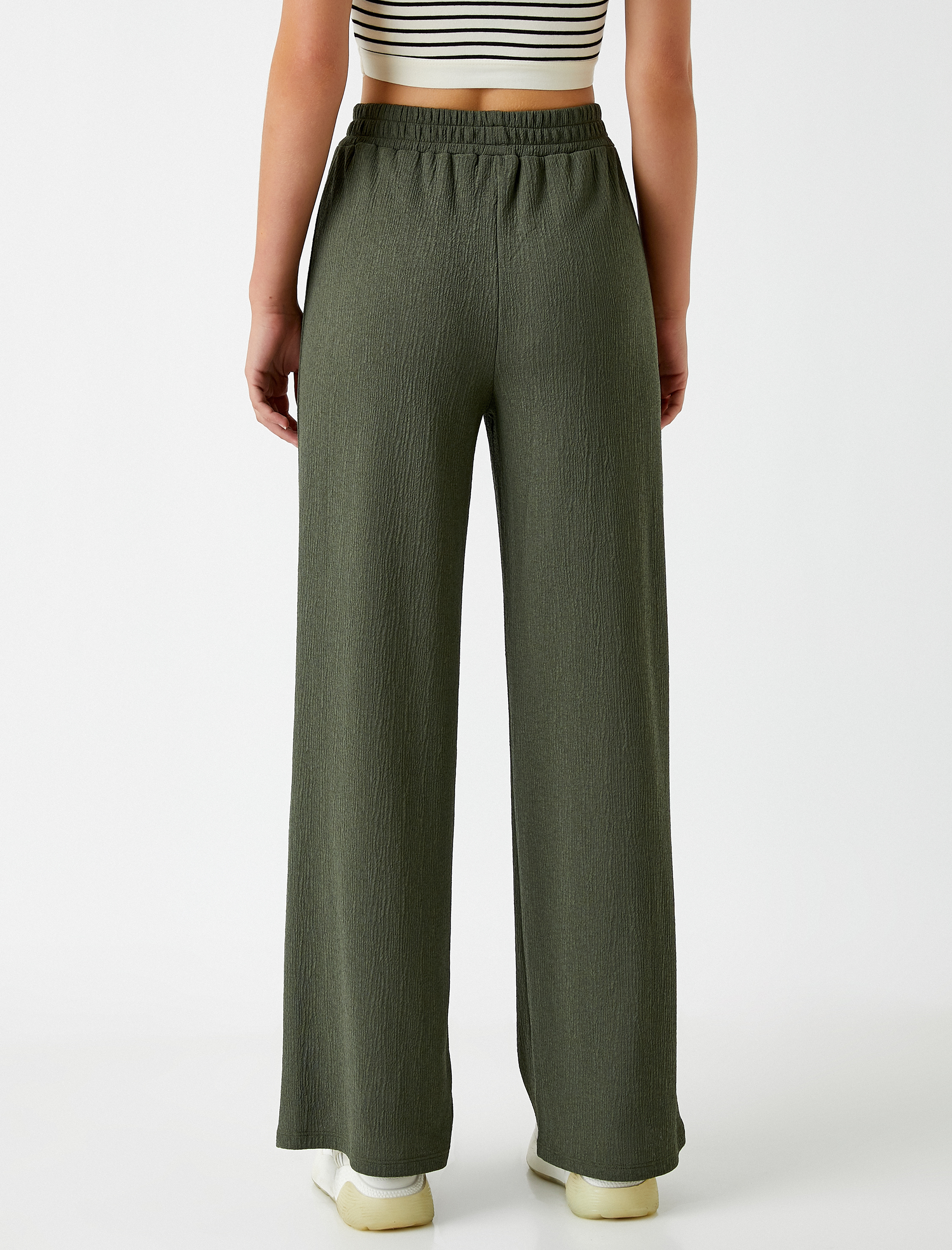   Bol Paça Eşofman Altı Önü Dikiş Çizgili