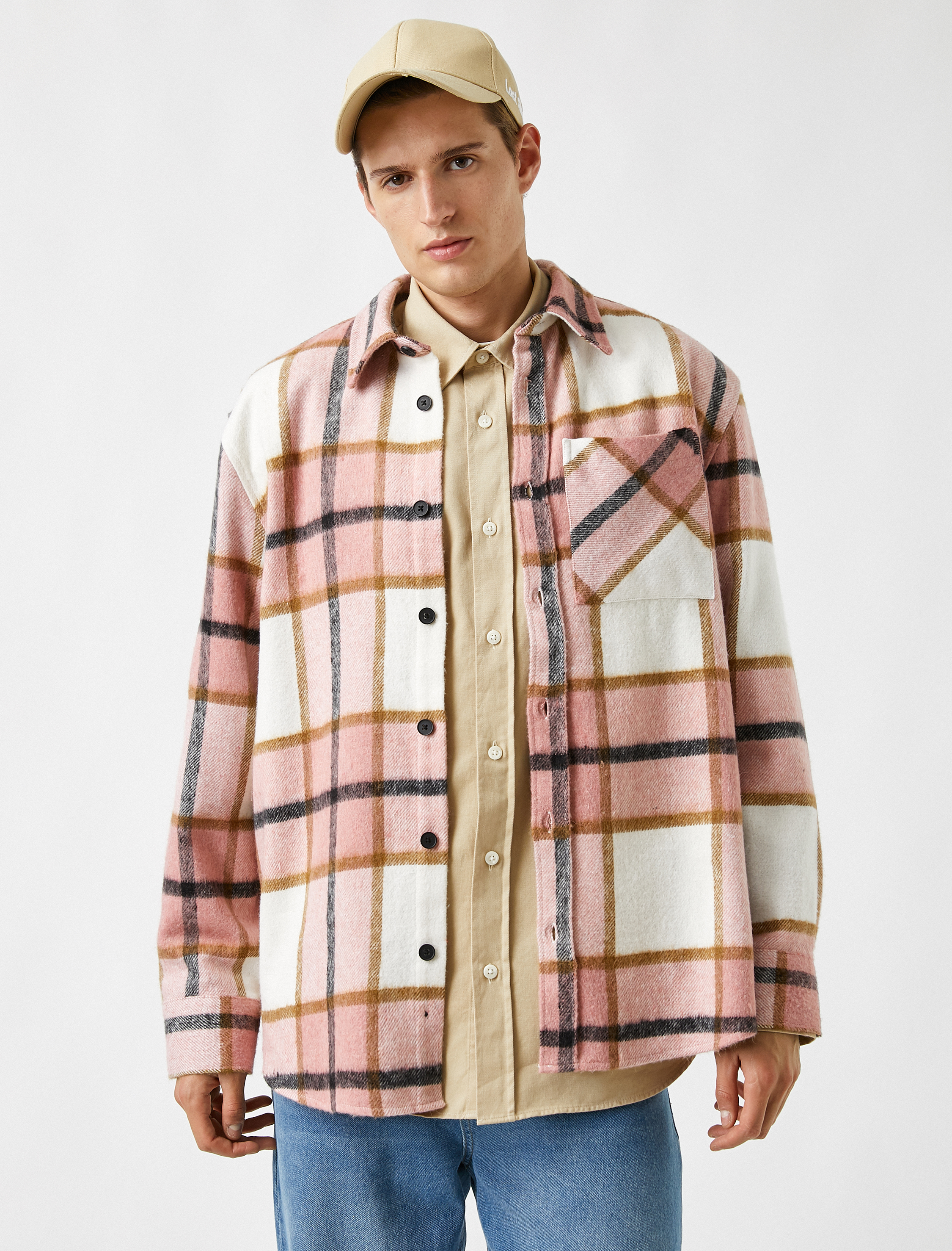   Oduncu Gömleği Uzun Kollu Klasik Yaka Cep Detaylı