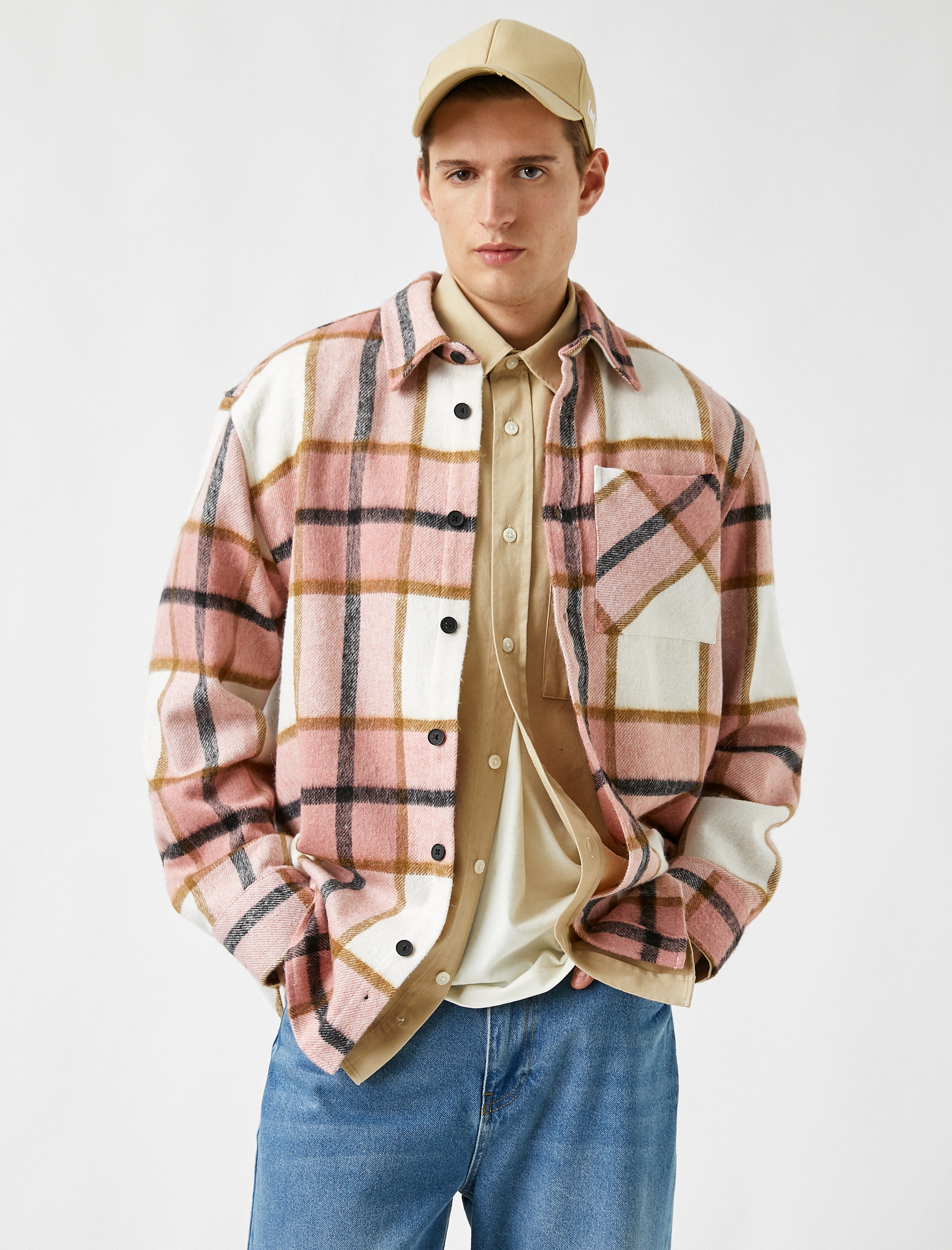   Oduncu Gömleği Uzun Kollu Klasik Yaka Cep Detaylı