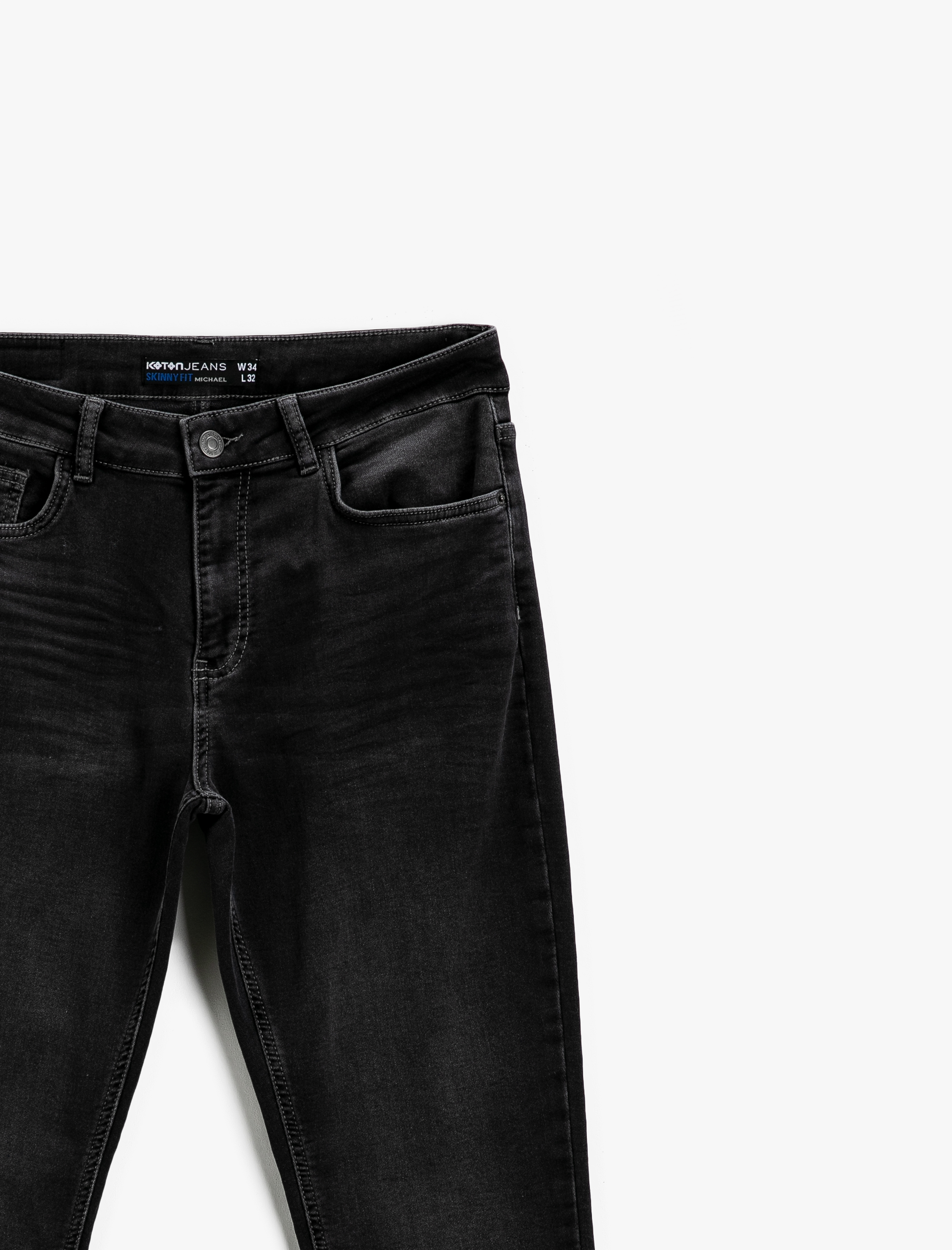   Skinny Fit Taşlamalı Kot Pantolon - Michael Jean