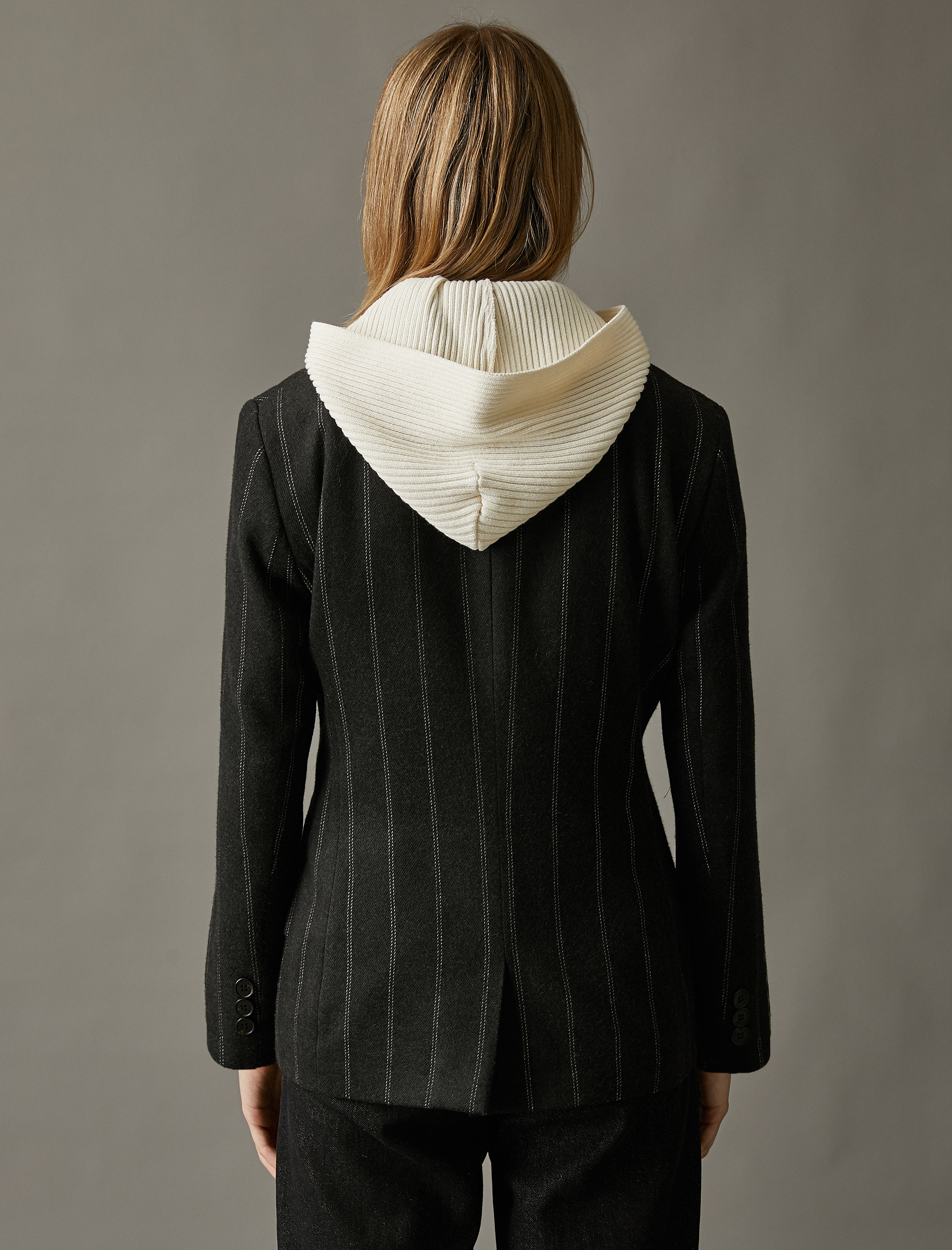   Çizgili Blazer Ceket