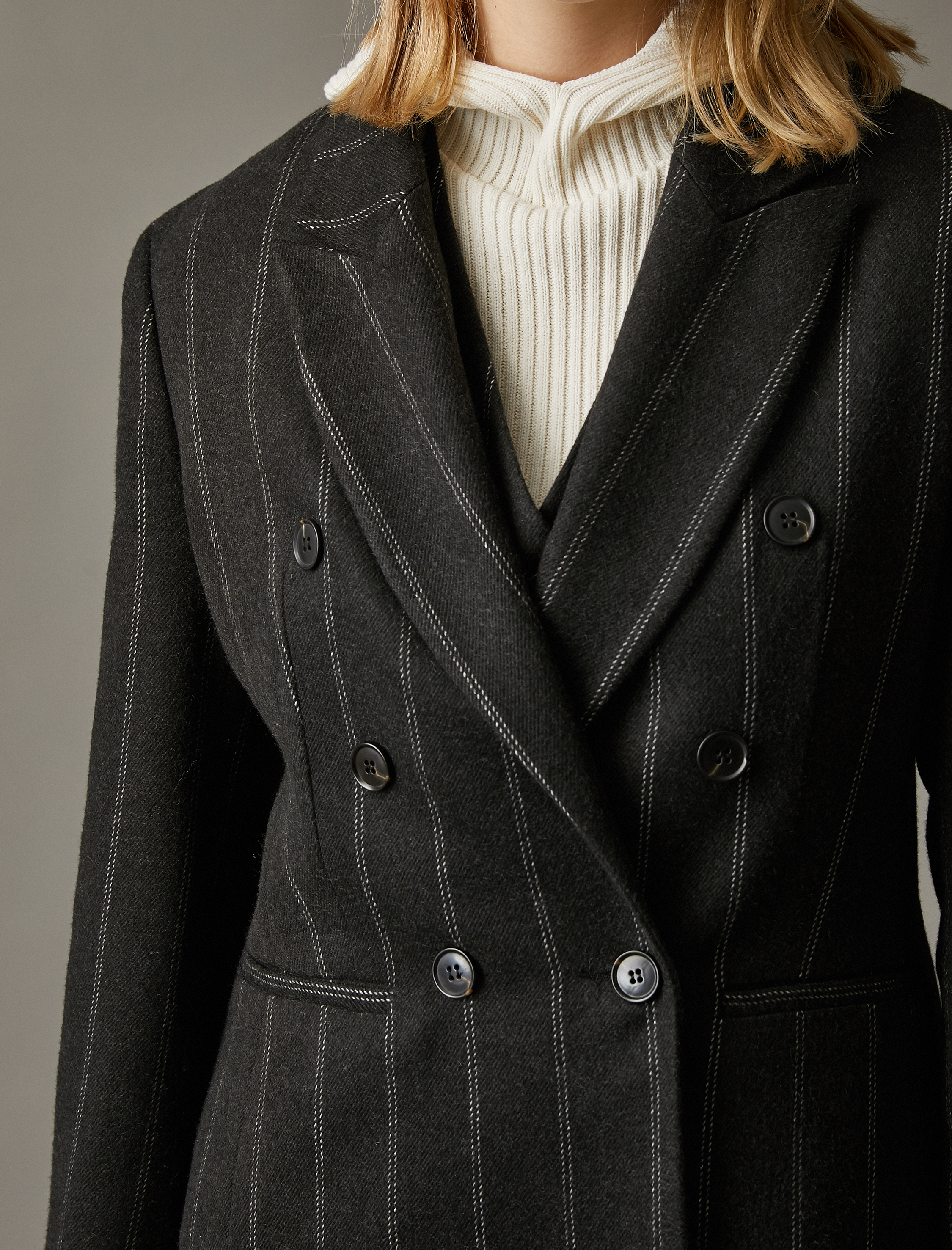   Çizgili Blazer Ceket