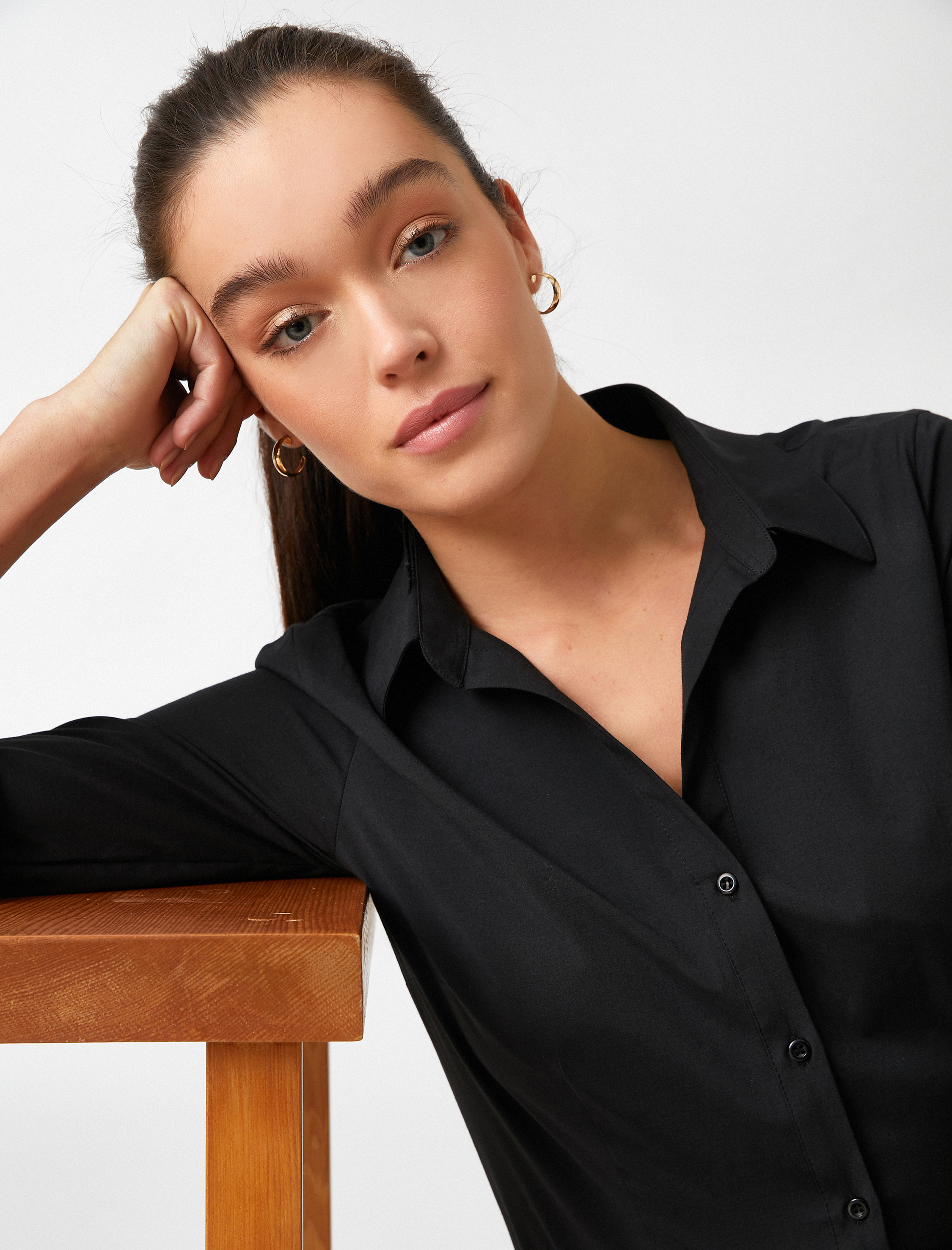   Uzun Kollu Basic Gömlek