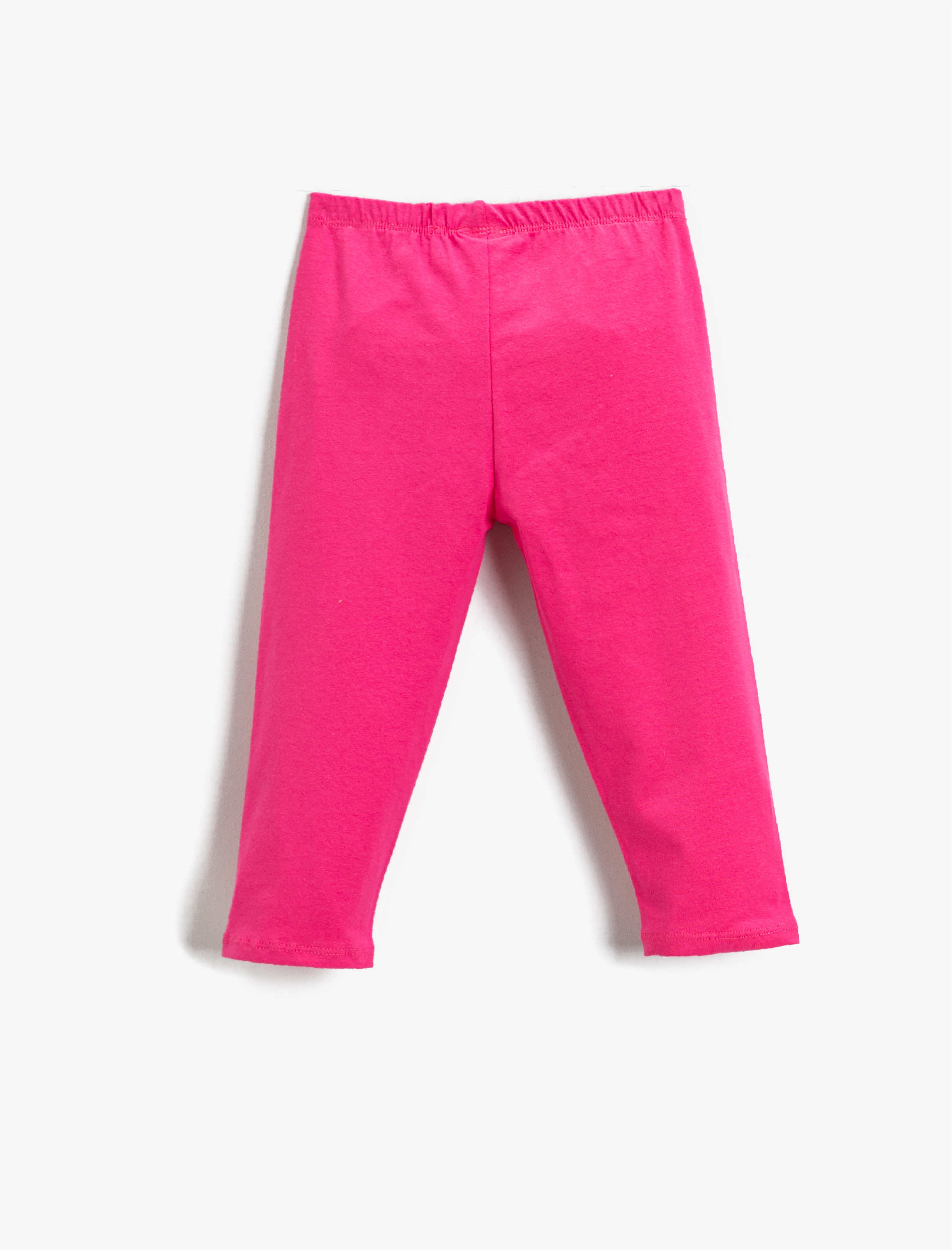  Kız Çocuk Basic Kapri Tayt Pamuklu