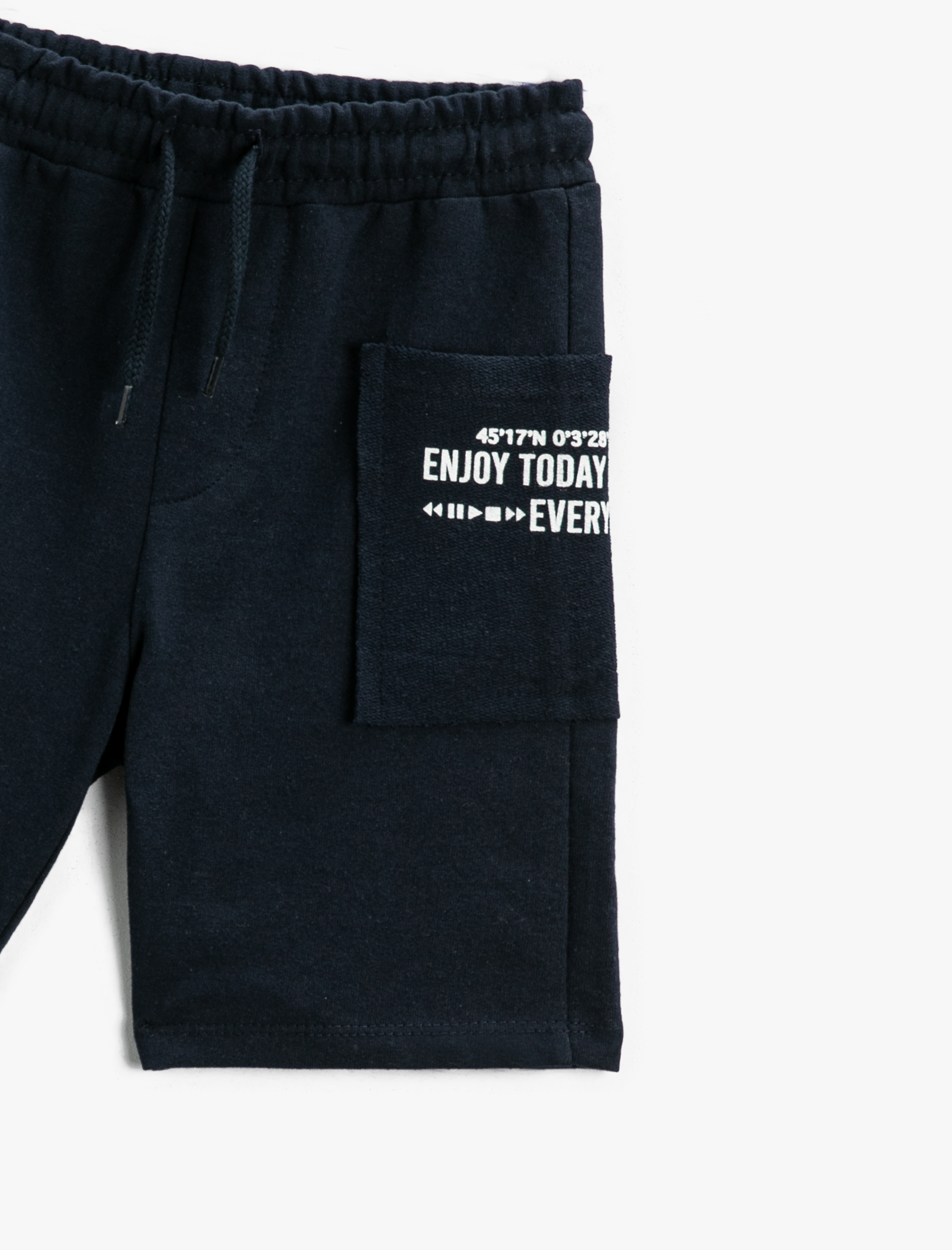  Erkek Çocuk Şort Beli Lastikli Baskılı Cepli Pamuklu