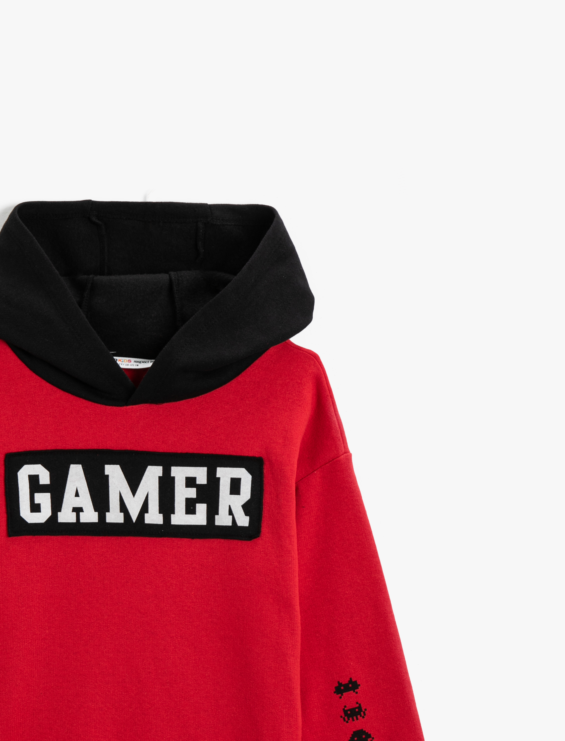  Erkek Çocuk Kapüşonlu Sweatshirt Gamer Baskılı