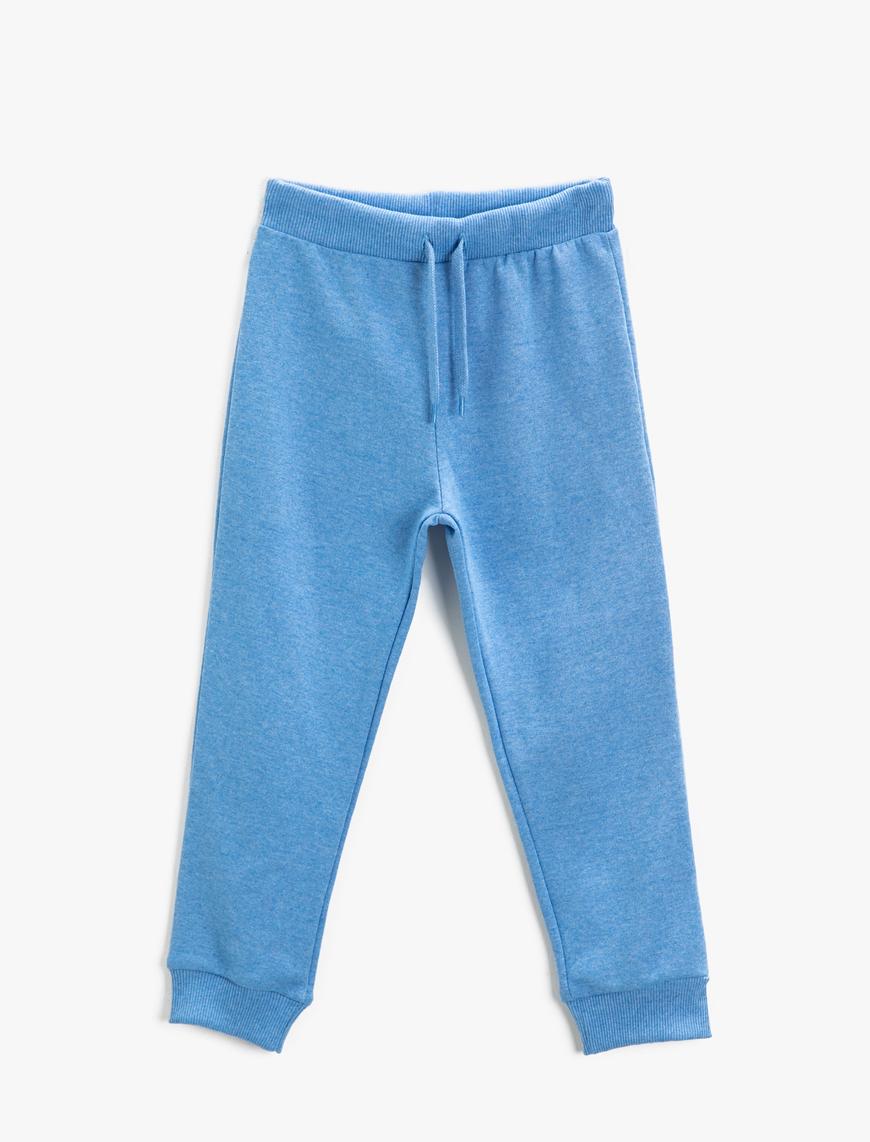  Erkek Çocuk Basic Jogger Eşofman Altı Beli Bağlamalı