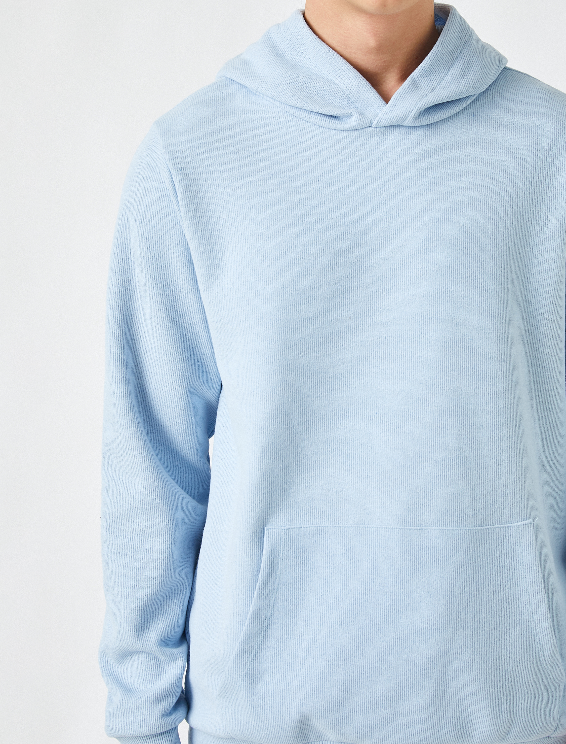   Fitilli Kapüşonlu Sweatshirt