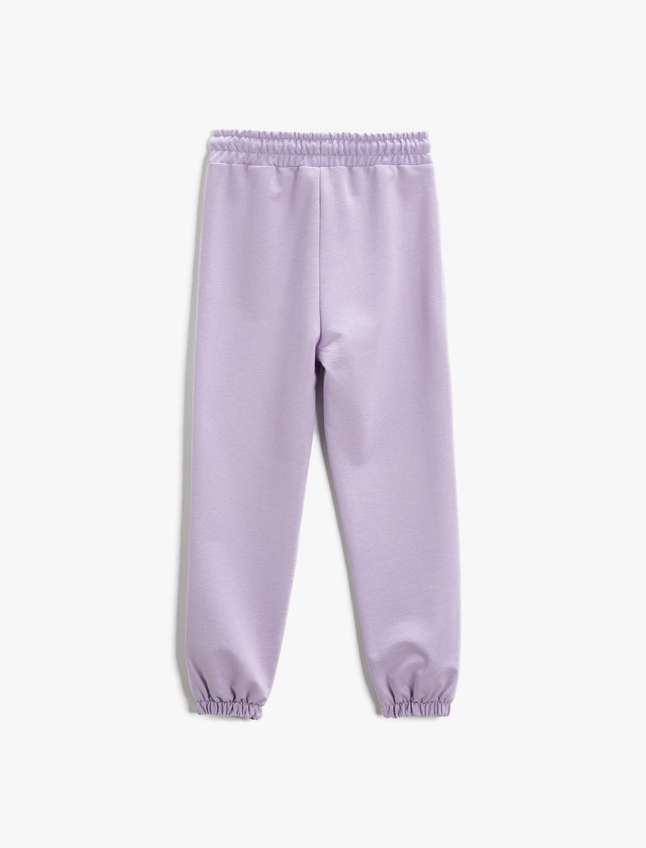  Kız Çocuk Baskılı Jogger Eşofman Altı Cepli Beli Bağlamalı Lastikli