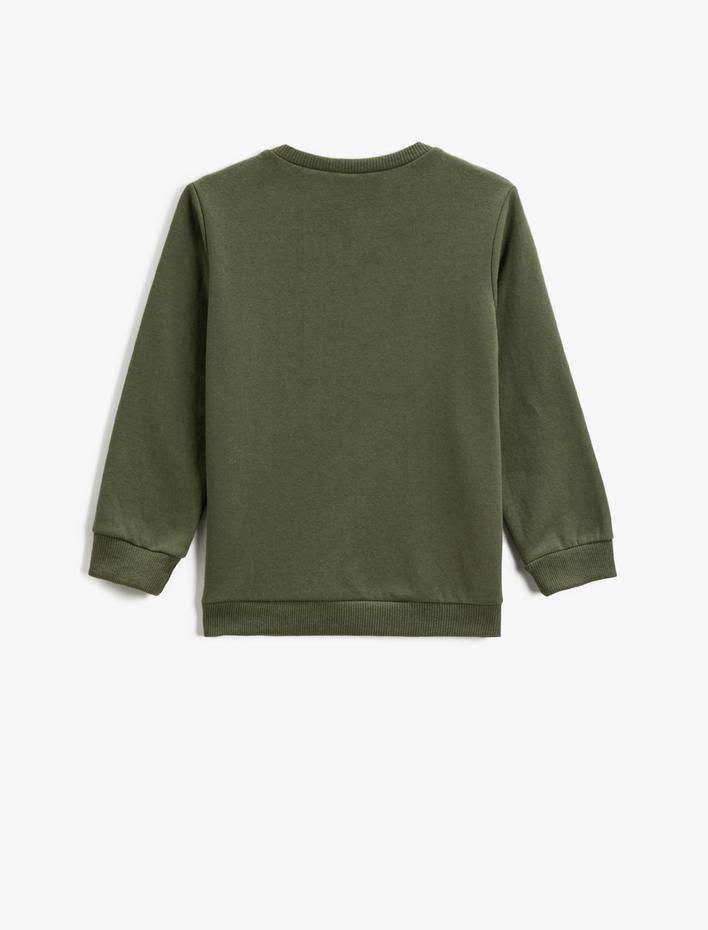 Erkek Çocuk Sweat Uzun Kollu Baskılı Bisiklet Yaka