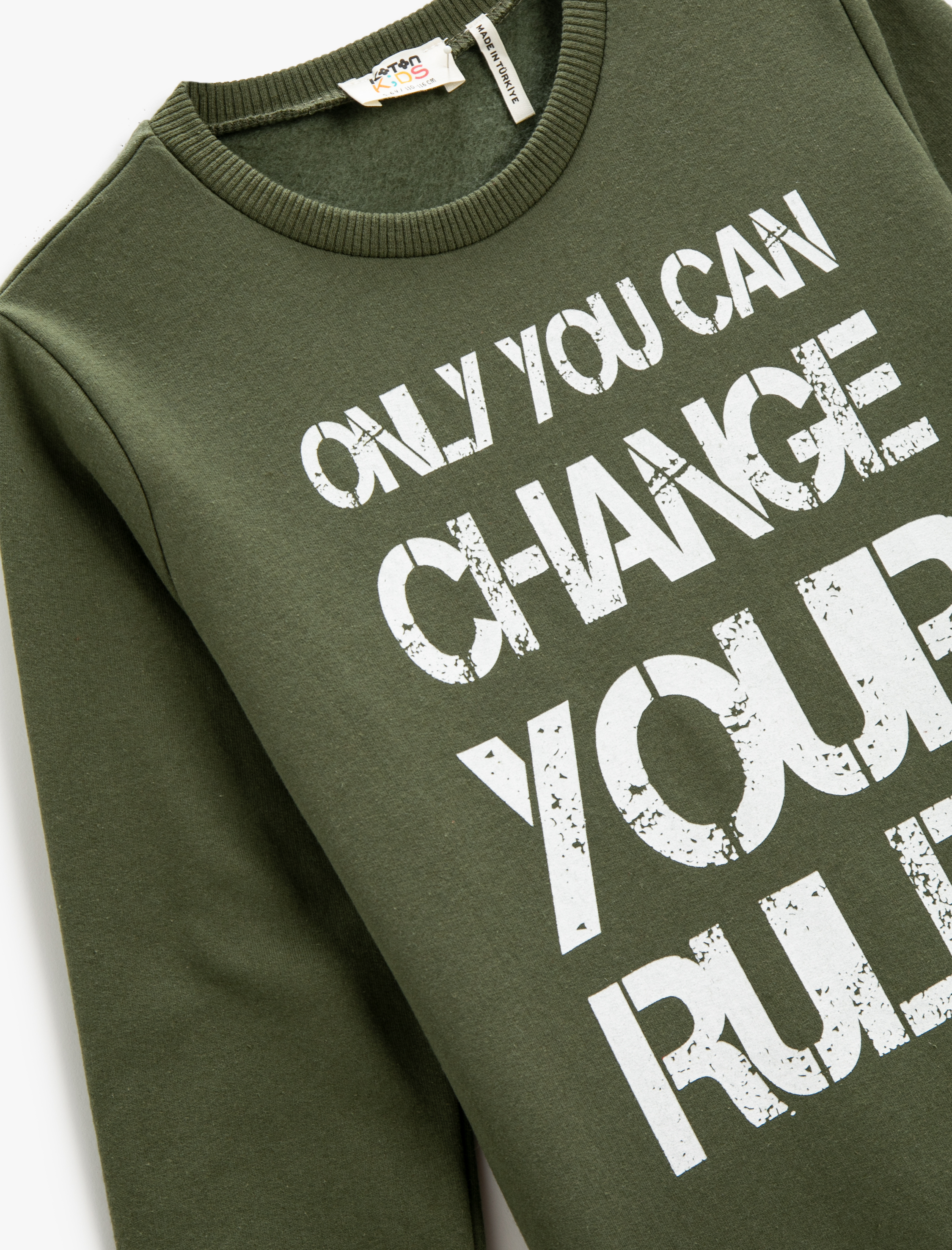  Erkek Çocuk Sweat Uzun Kollu Baskılı Bisiklet Yaka