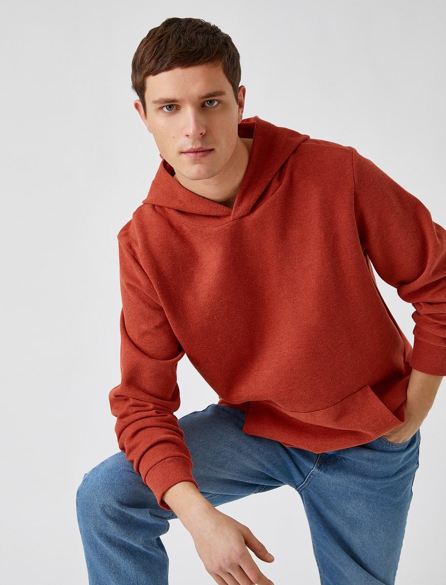   Fitilli Kapüşonlu Sweatshirt