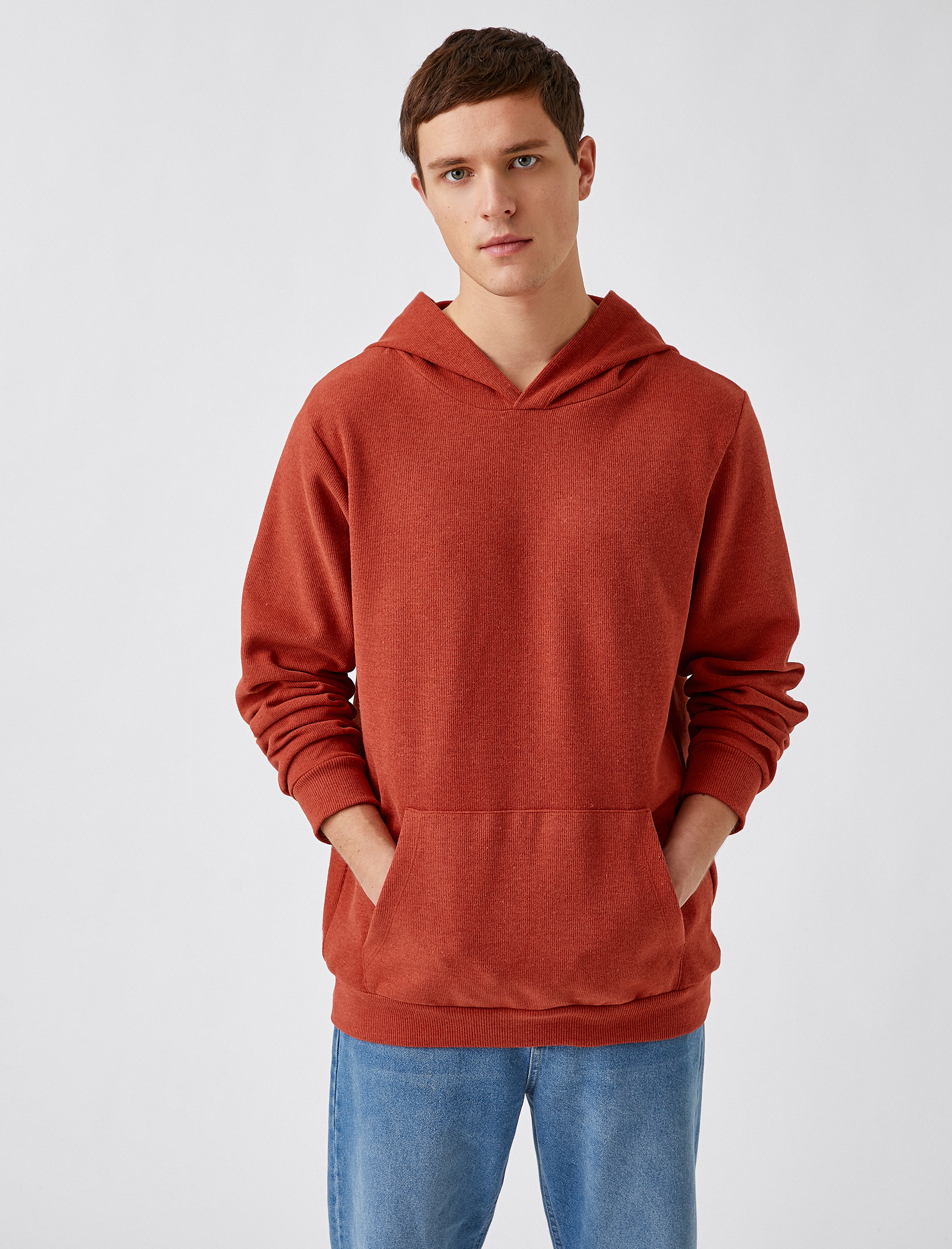 Fitilli Kapüşonlu Sweatshirt