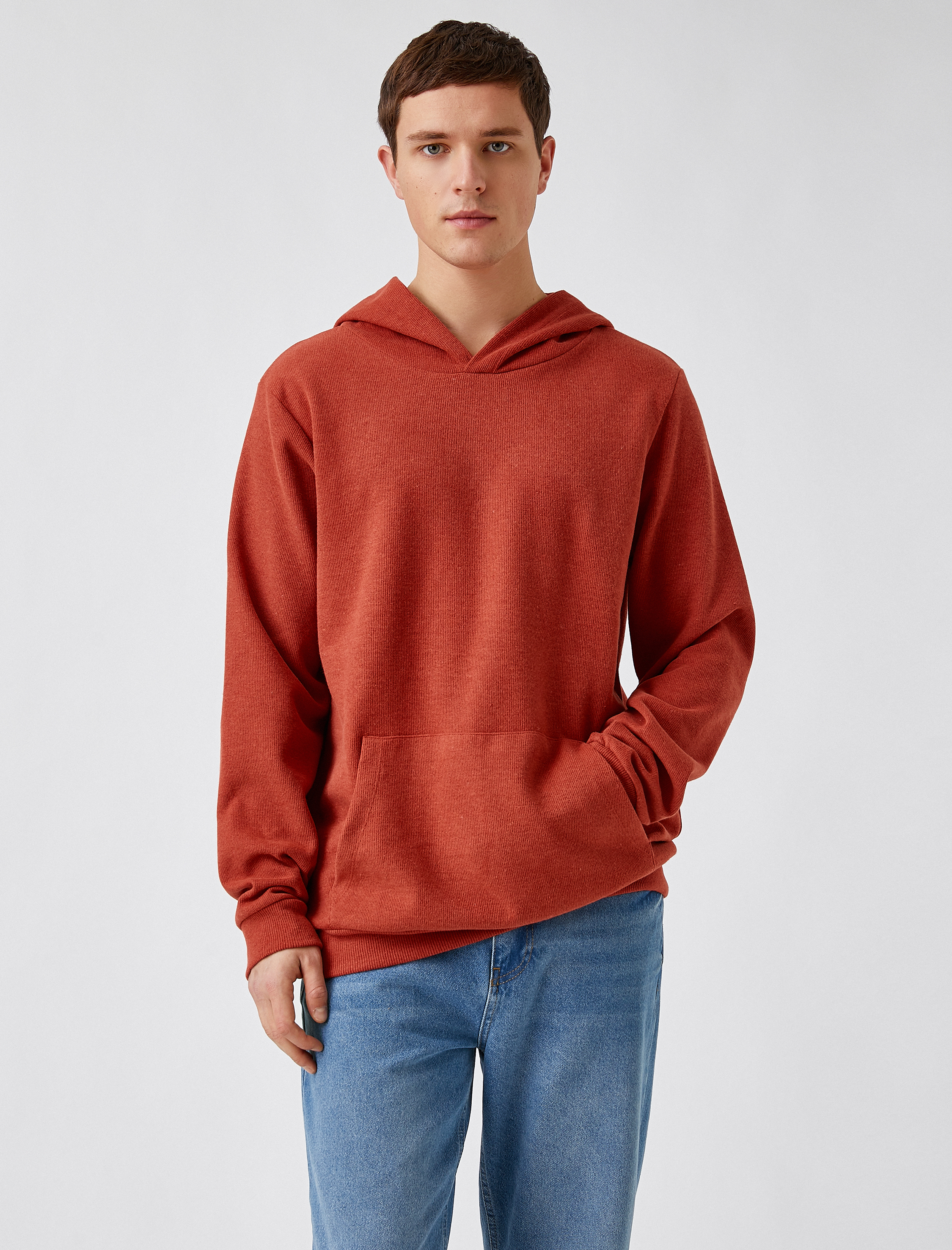 Fitilli Kapüşonlu Sweatshirt