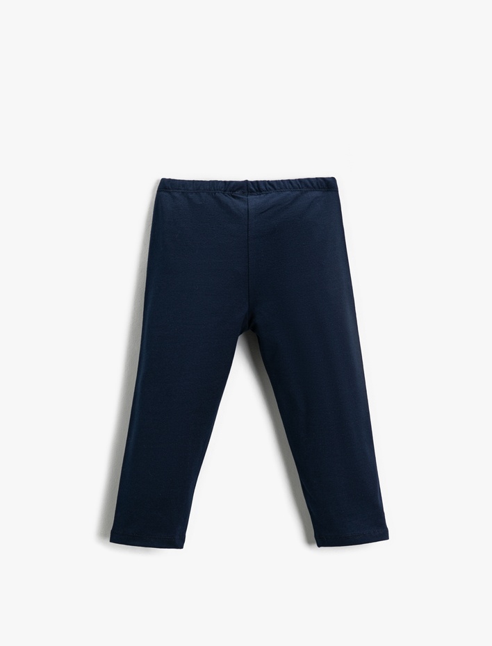 Kız Çocuk Basic Kapri Tayt Pamuklu