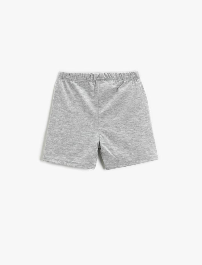 Erkek Bebek Baskılı Beli Lastikli Şort