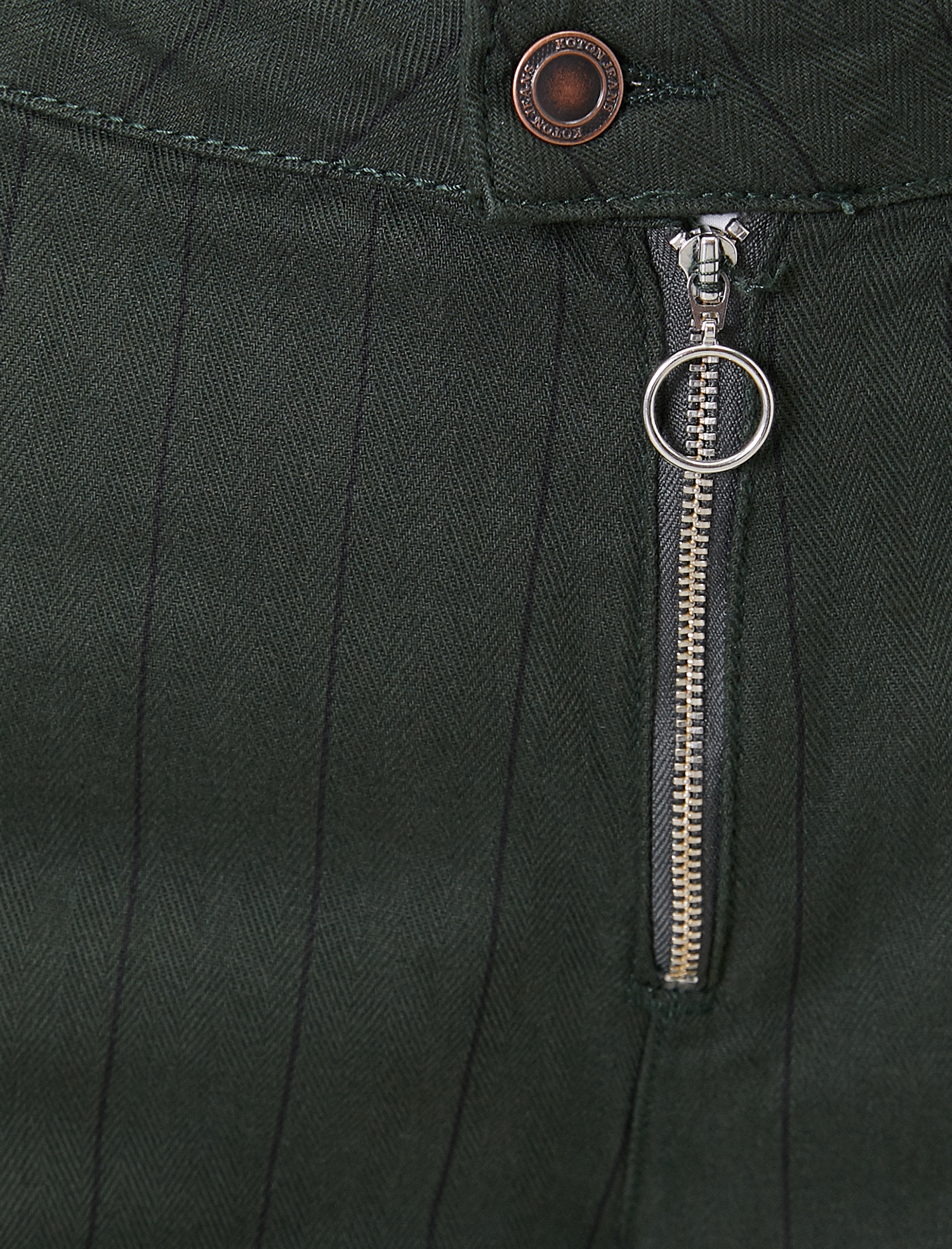   Kot Pantolon Geniş Paça Yüksek Bel Rahat Kesim