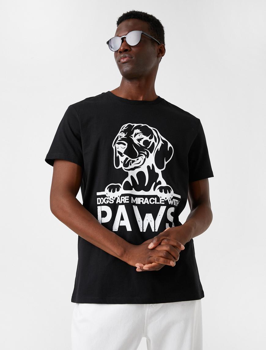   Köpek Baskılı Tişört