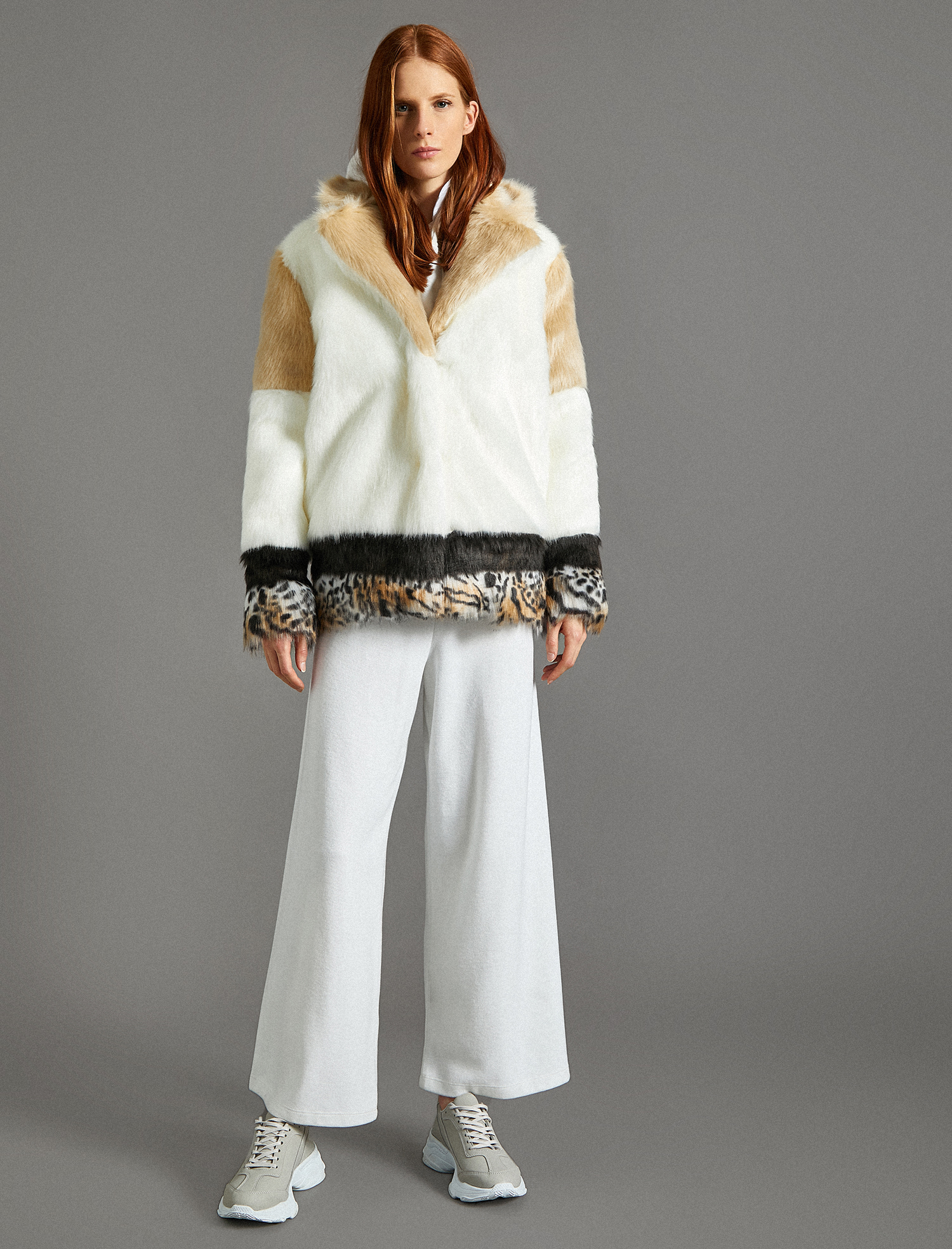 Suni Kürk Detaylı Kaban