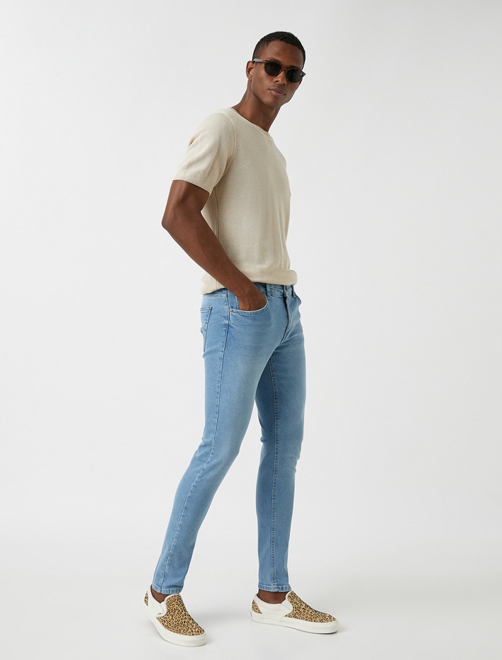  Skinny Fit Kot Pantolon - Michael Jean