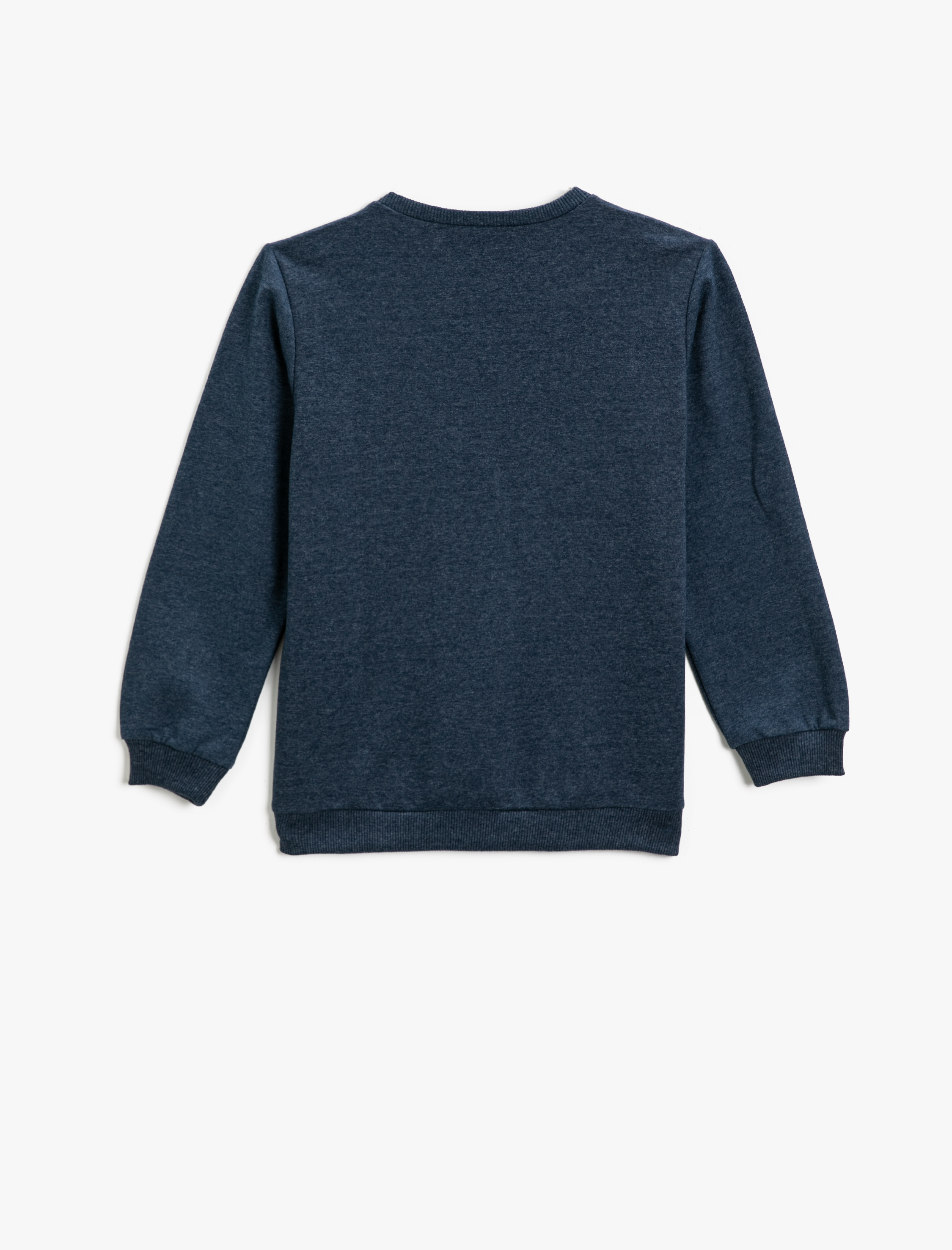  Erkek Çocuk Slogan Baskılı Sweatshirt Bisiklet Yaka