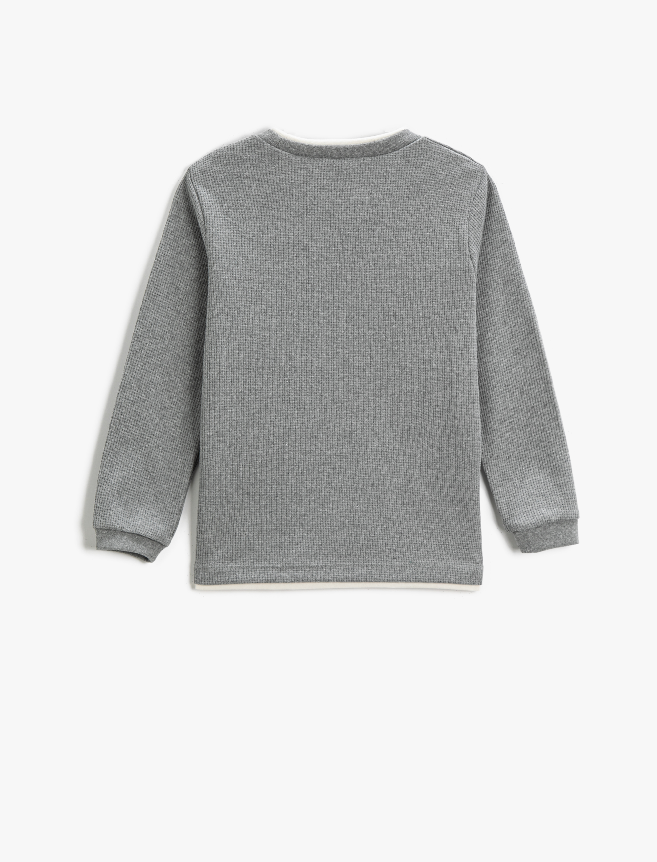  Erkek Çocuk Basic Sweatshirt Bisiklet Yaka