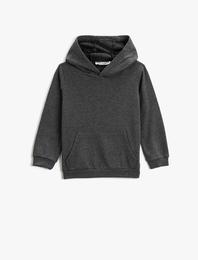 Basic Sweatshirt Kapüşonlu