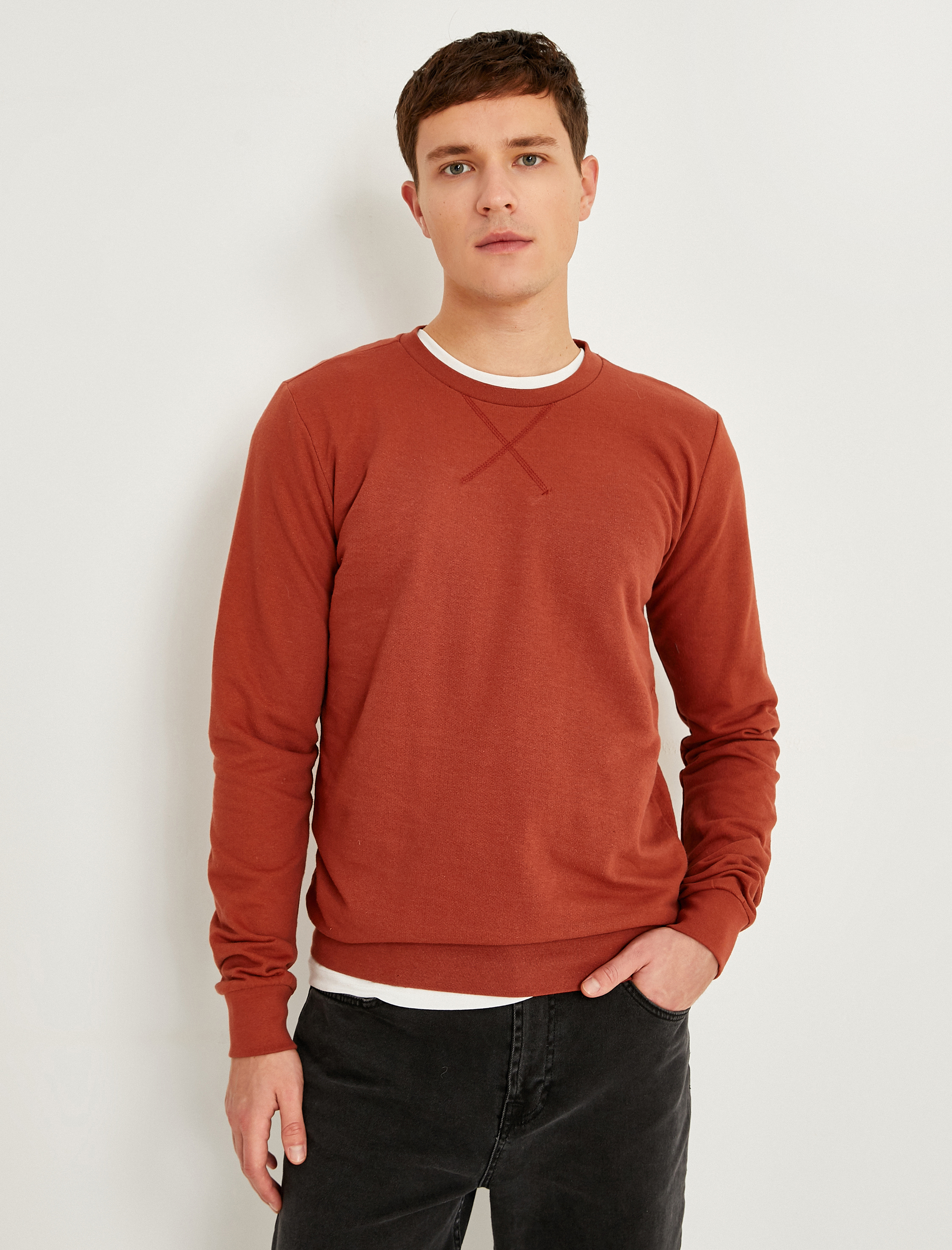 Basic Sweatshirt Pamuklu