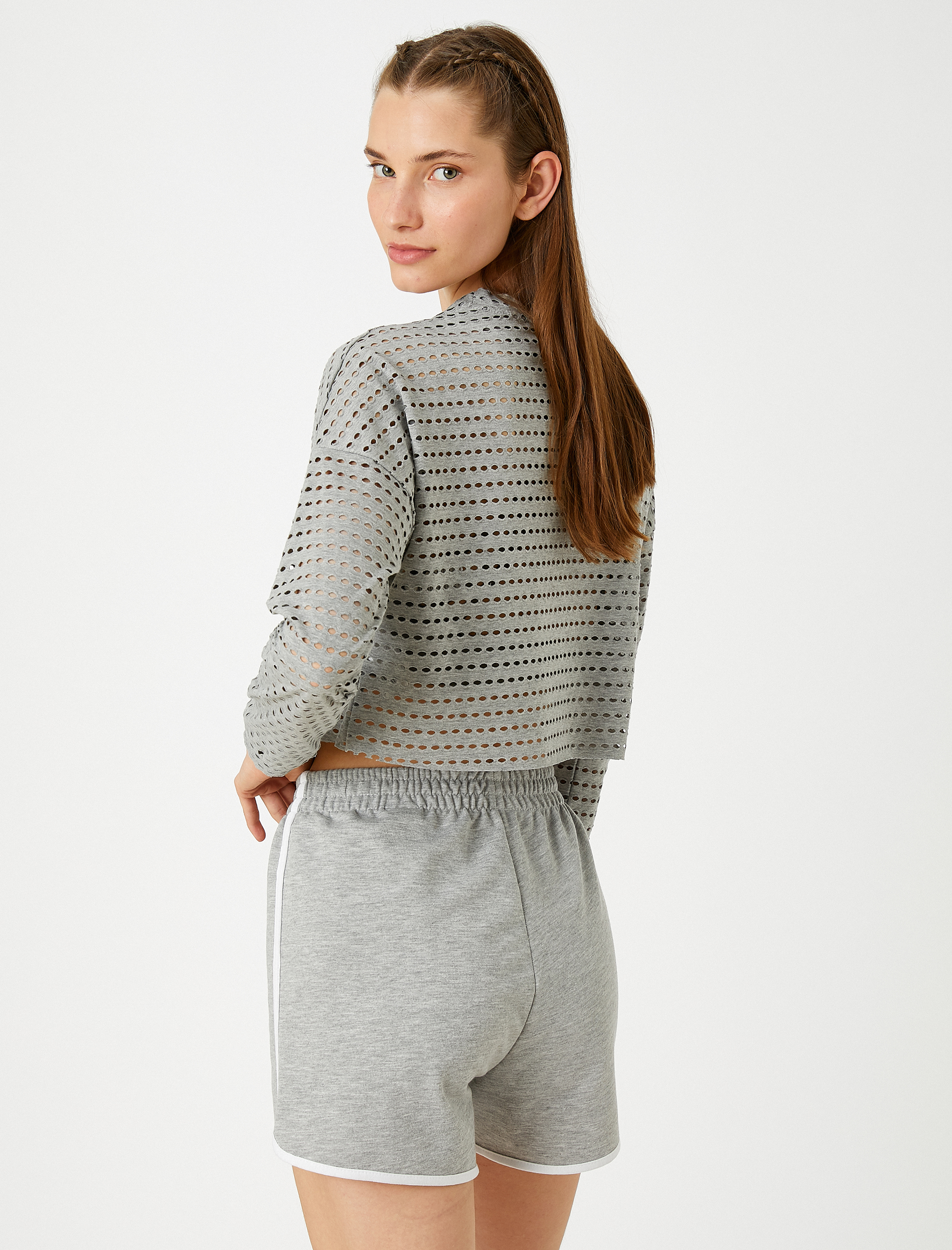   Crop Spor Sweatshirt