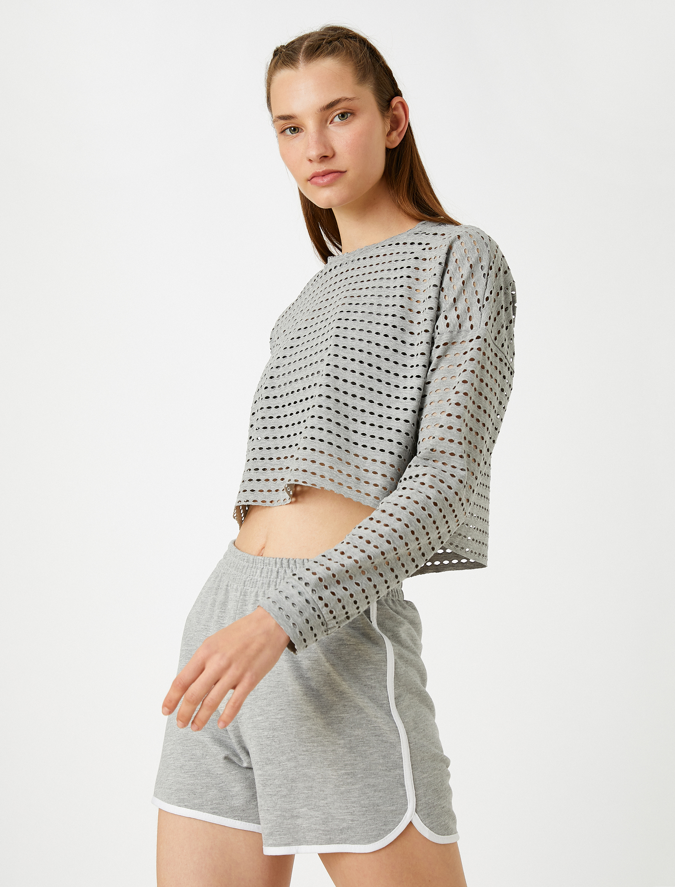  Crop Spor Sweatshirt