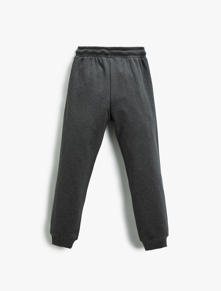 Erkek Çocuk Baskılı Eşofman Altı Jogger Beli Lastikli