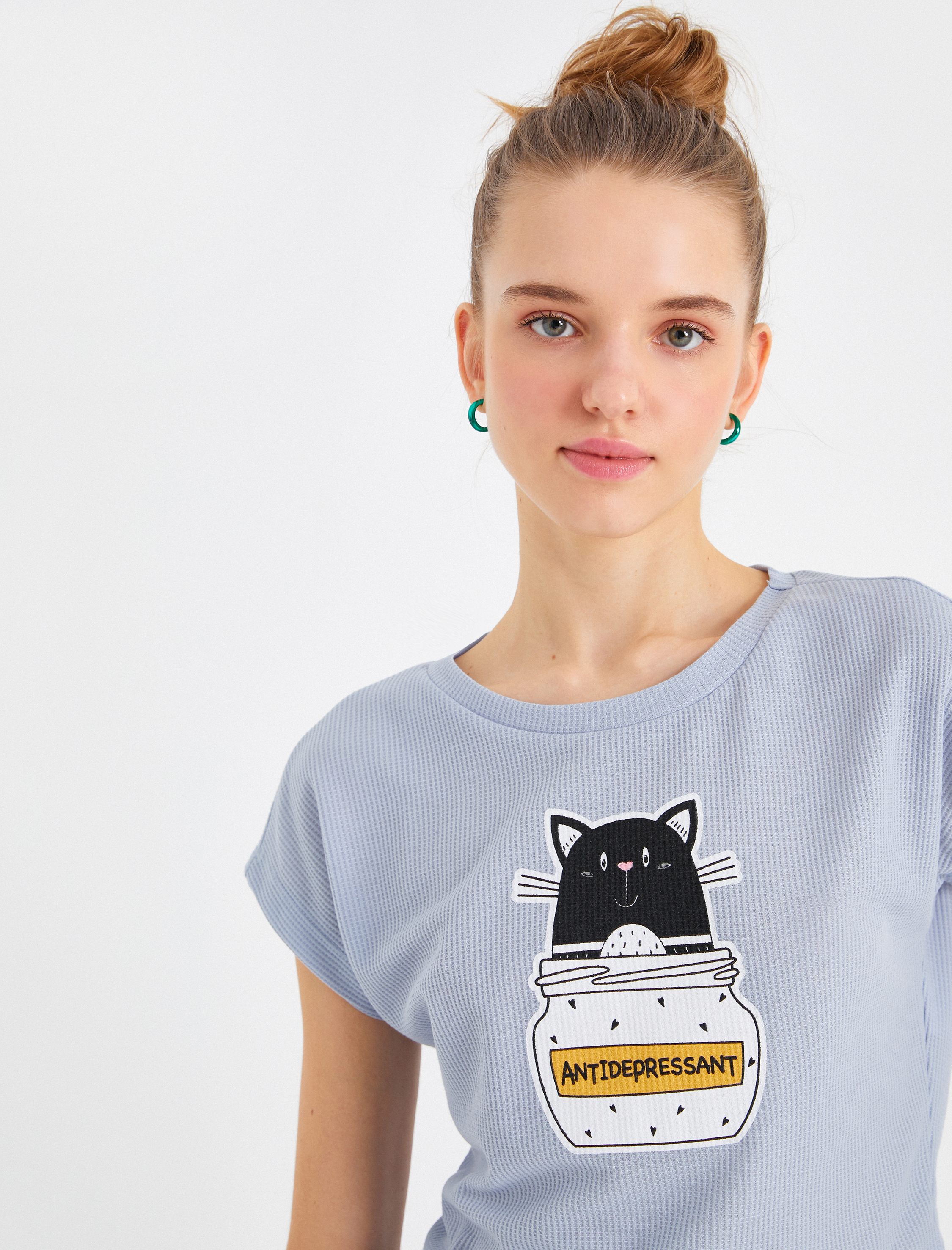   Kısa Kollu Baskılı Tişört