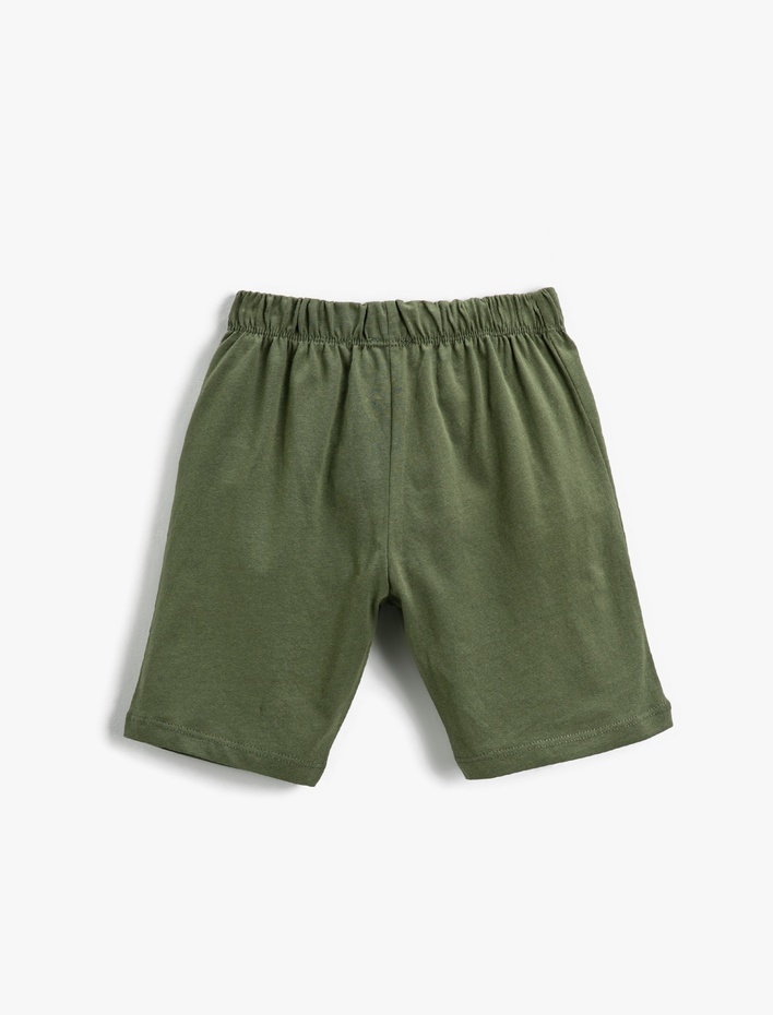 Erkek Çocuk Sörf Baskılı Şort Pamuklu