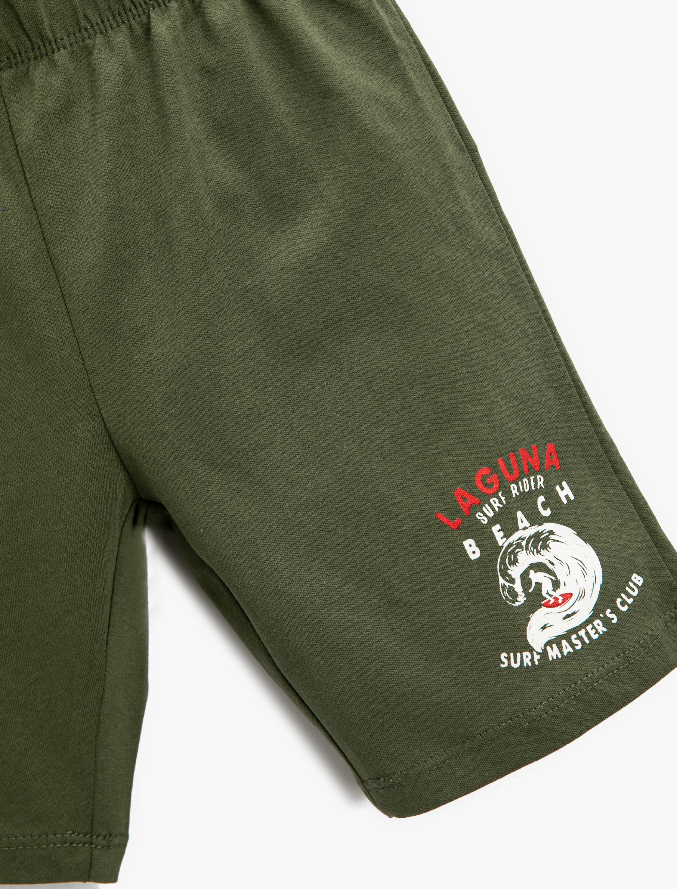  Erkek Çocuk Sörf Baskılı Şort Pamuklu