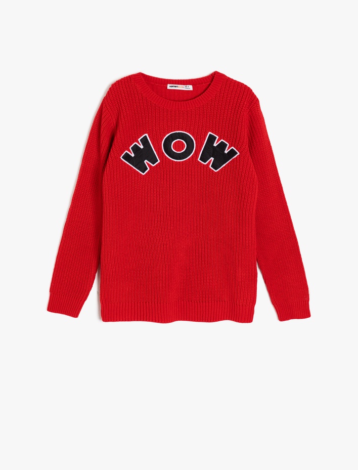 Erkek Çocuk Triko Kazak Bisiklet Yaka