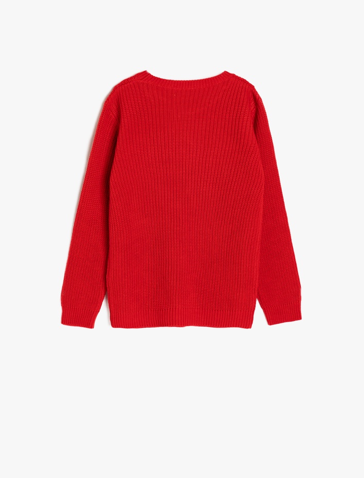 Erkek Çocuk Triko Kazak Bisiklet Yaka