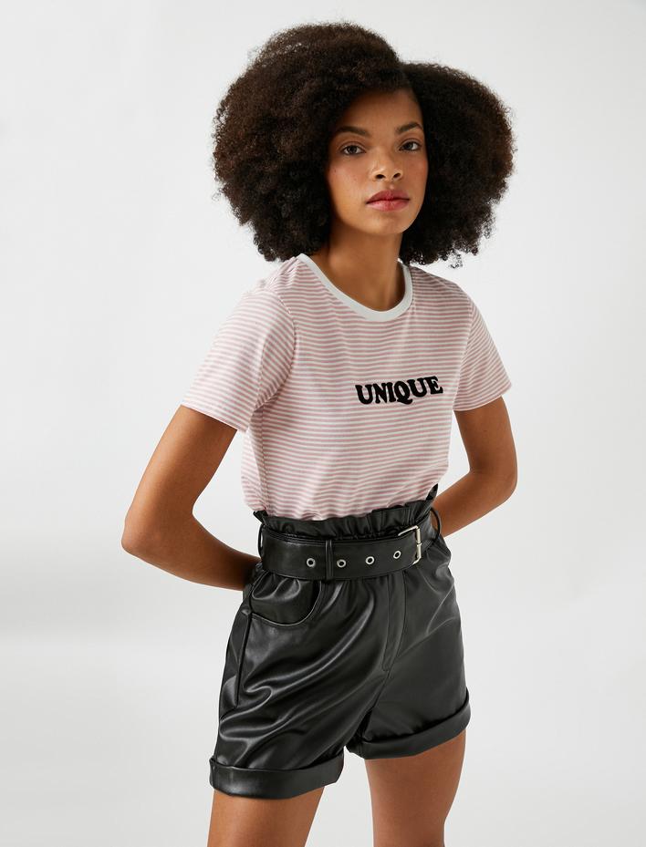  Kısa Kollu Bisiklet Yaka Tişört