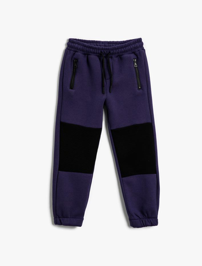 Erkek Çocuk Jogger Eşofman Altı Fermuarlı Cepli