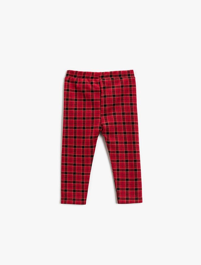 Kız Bebek Yumuşak Dokulu Tayt Beli Lastikli Cep Detaylı